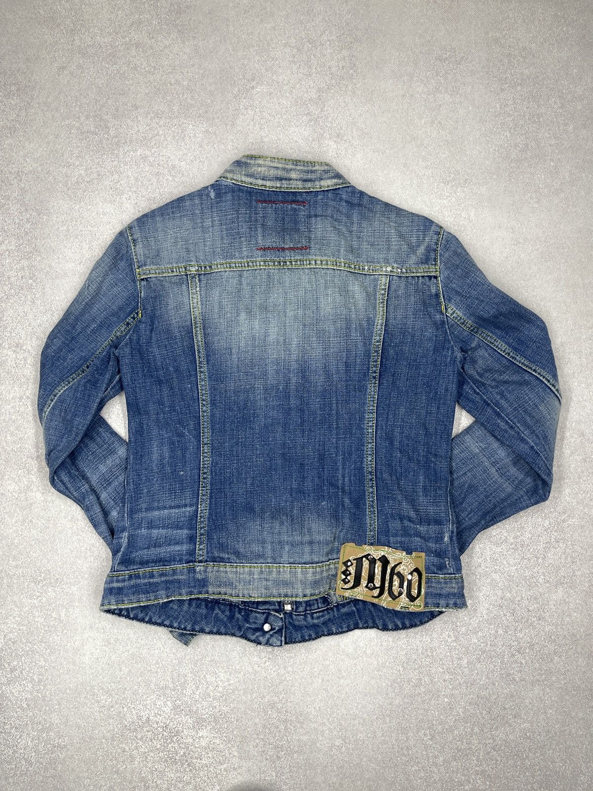 Miss Sixty Vintage Miss Sixty Denim Jacket Zip Up Biker Style Blue Y2K Size XL / US 12-14 / IT 48-50 - 5 Thumbnail