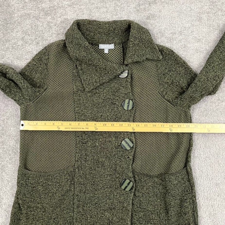 Habitat Habitat Clothes To Live In Cardigan Womens Medium Green Jacket Pockets Size M / US 6-8 / IT 42-44 - 4 Thumbnail