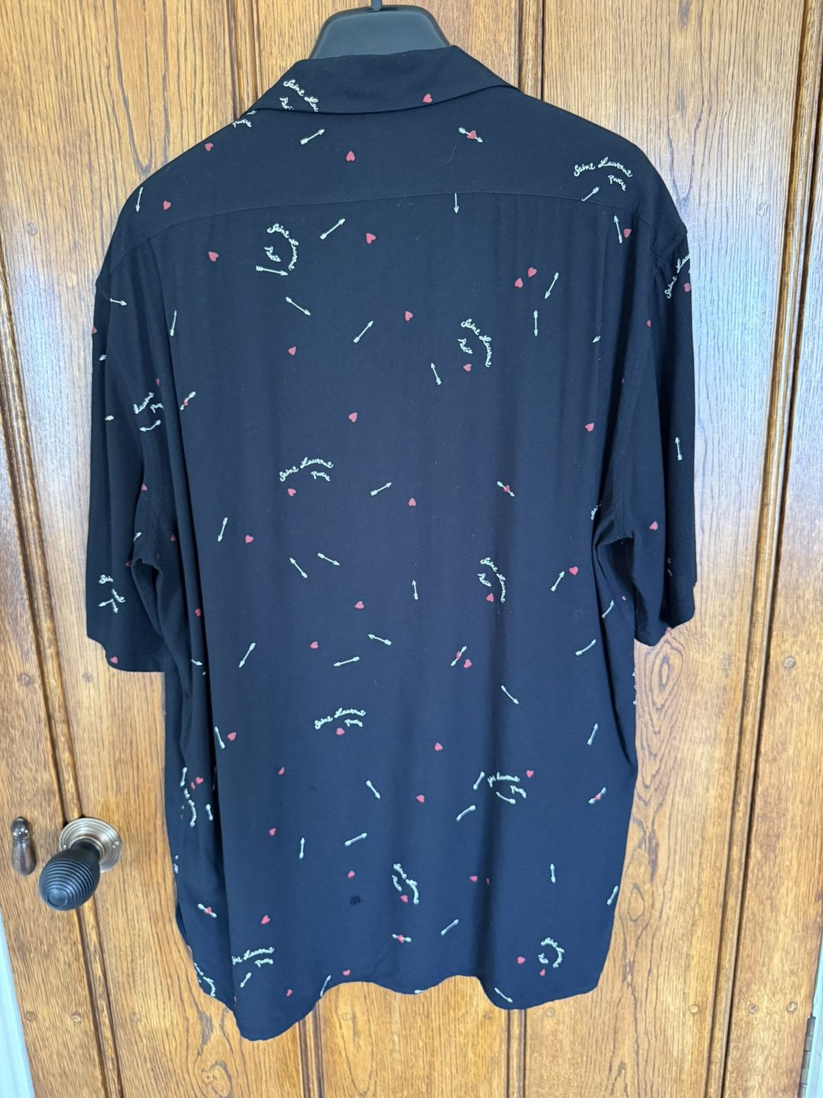 Saint Laurent Paris SS22 Saint Laurent short sleeve shirt heart arrow logo 41 Size US L / EU 52-54 / 3 - 14 Thumbnail