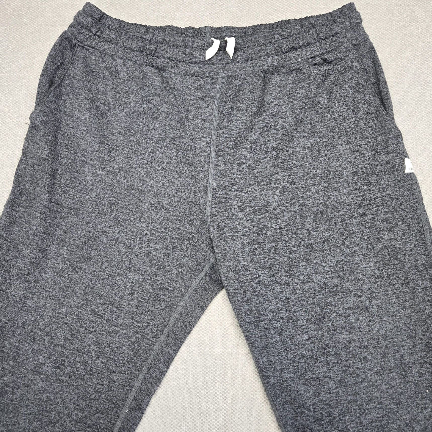Vuori Vuori Jogger Pants Mens Medium Gray Fleece Elastic Waist Pockets Stretch Tapered Leg Gr ay Size US 31 - 3 Thumbnail