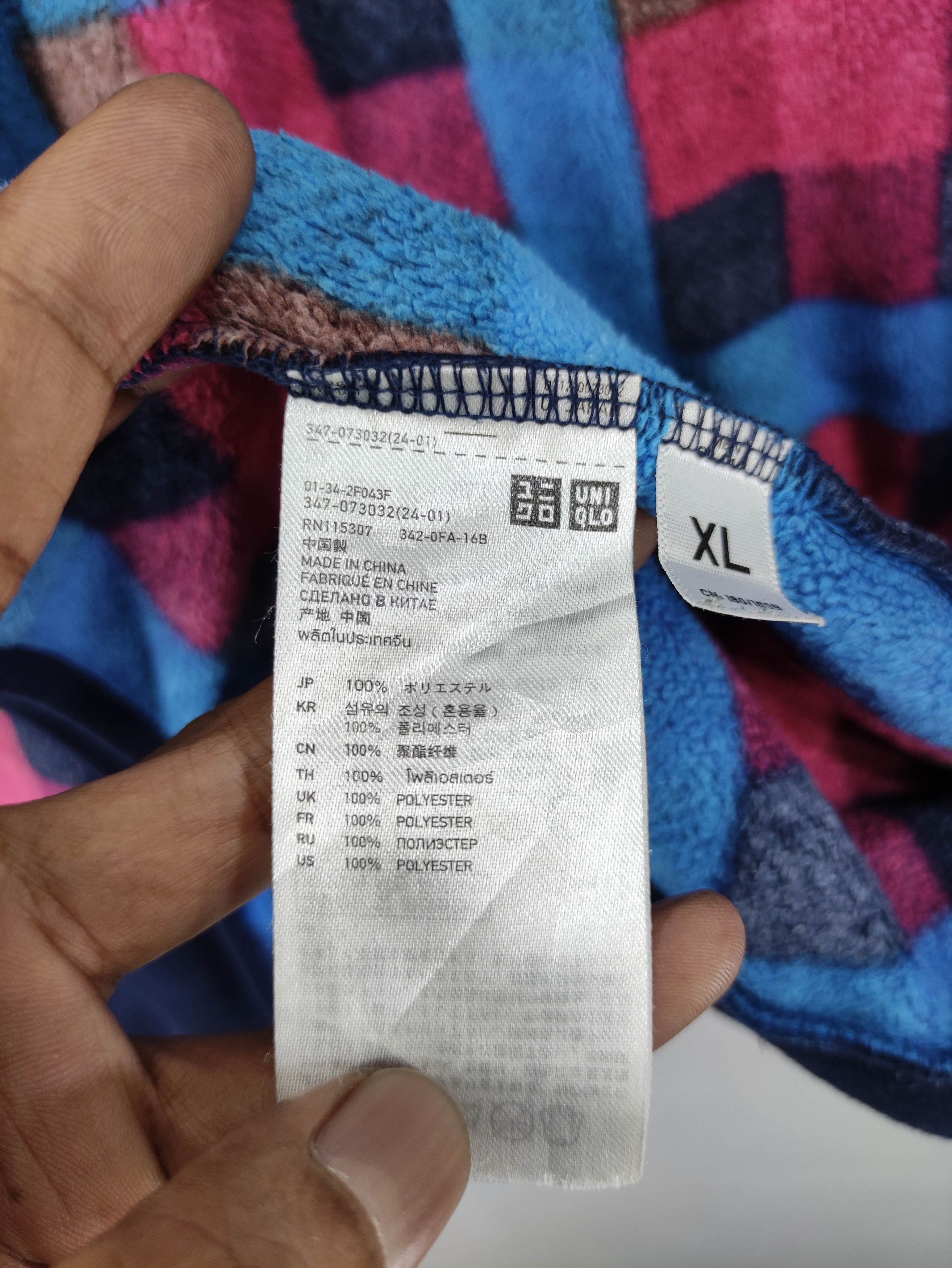 Uniqlo Vintage Uniqlo Sweater Chekered Zipper Size US XL / EU 56 / 4 - 5 Thumbnail