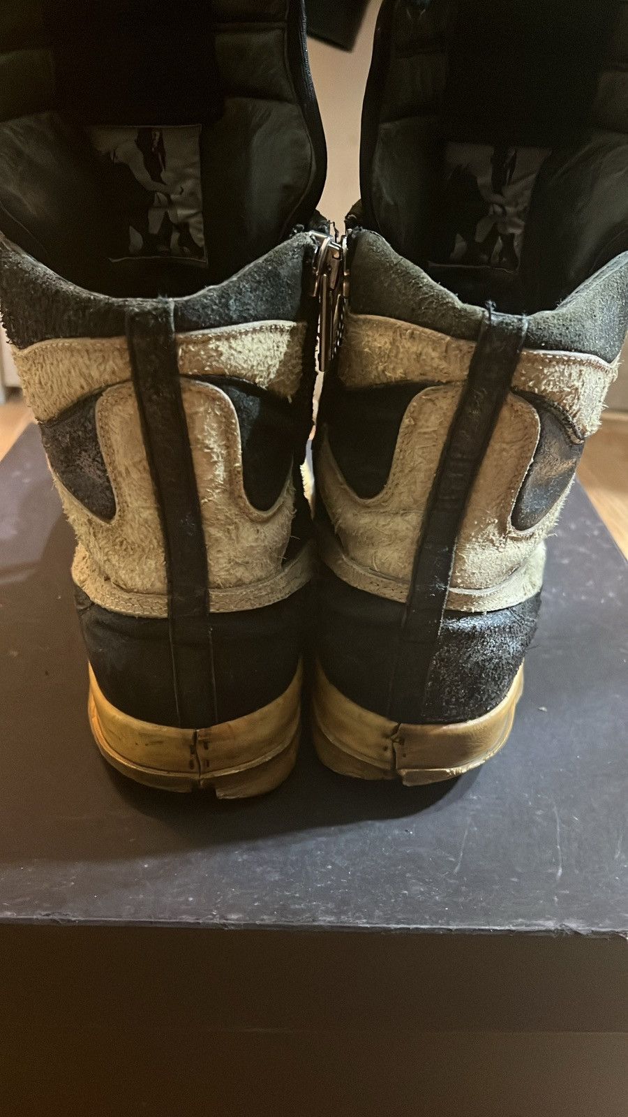 Rick Owens × Rick Owens Drkshdw Rick Owens SS09 Strutter Mohawk Oreo Dunks Size US 9 / EU 42 - 6 Thumbnail