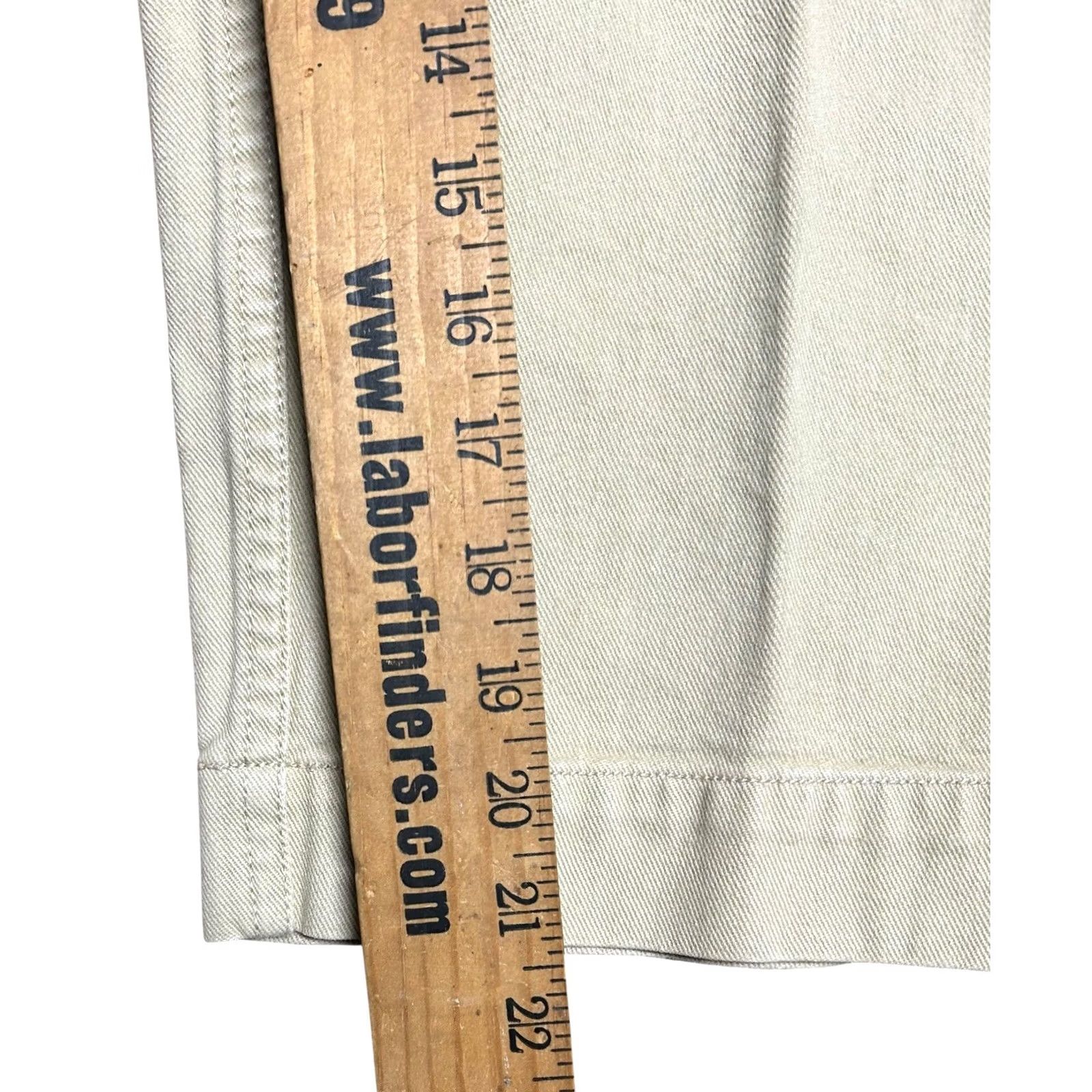 Vintage VINTAGE L.L. Bean Women's Brown Khaki Capri Pants 16P Petites 90s Hong Kong High Waist Straight Leg Pants Women Brown Size 38" / US 16 / IT 52 - 7 Thumbnail