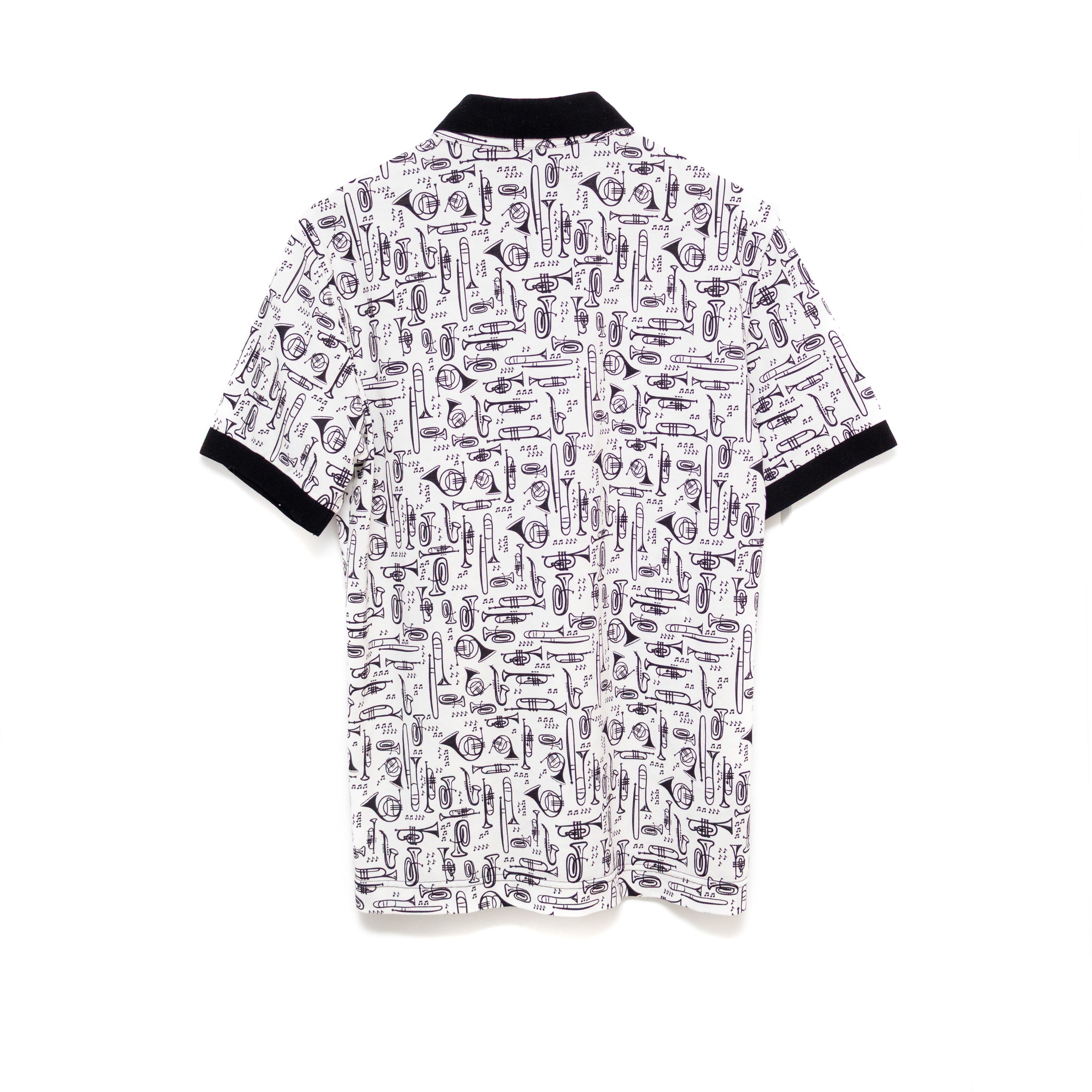 Dolce & Gabbana Dolce & Gabbana Music Print Polo Shirt - Size IT 46 (US S ) Size US S / EU 44-46 / 1 - 2 Thumbnail