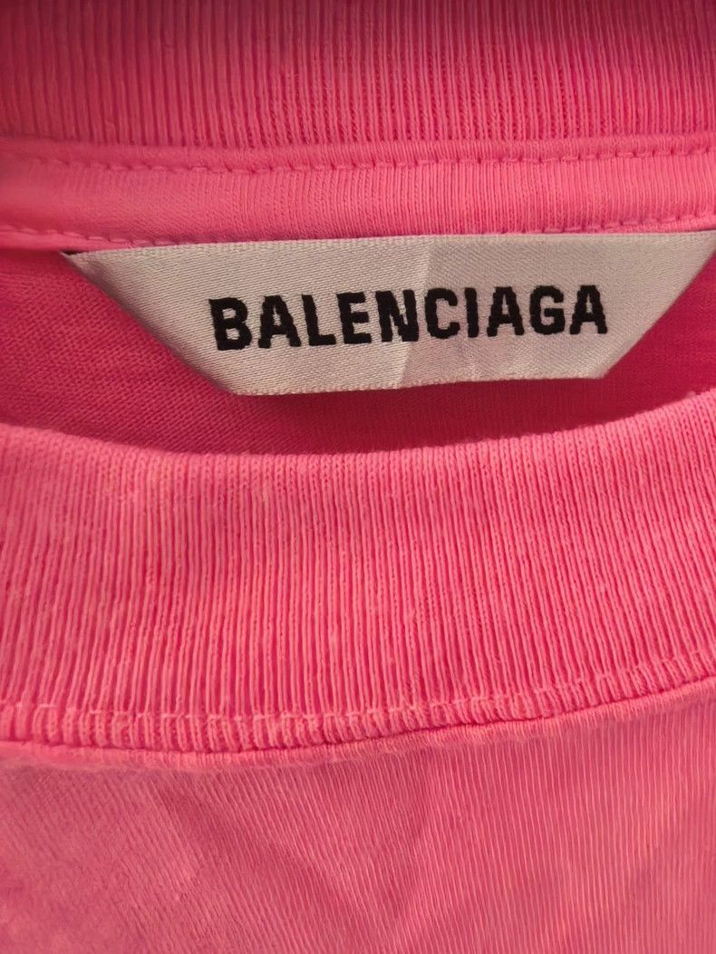 Balenciaga Balenciaga SS21 Embroidered Pink T-Shirt-2506 Size US S / EU 44-46 / 1 - 3 Thumbnail