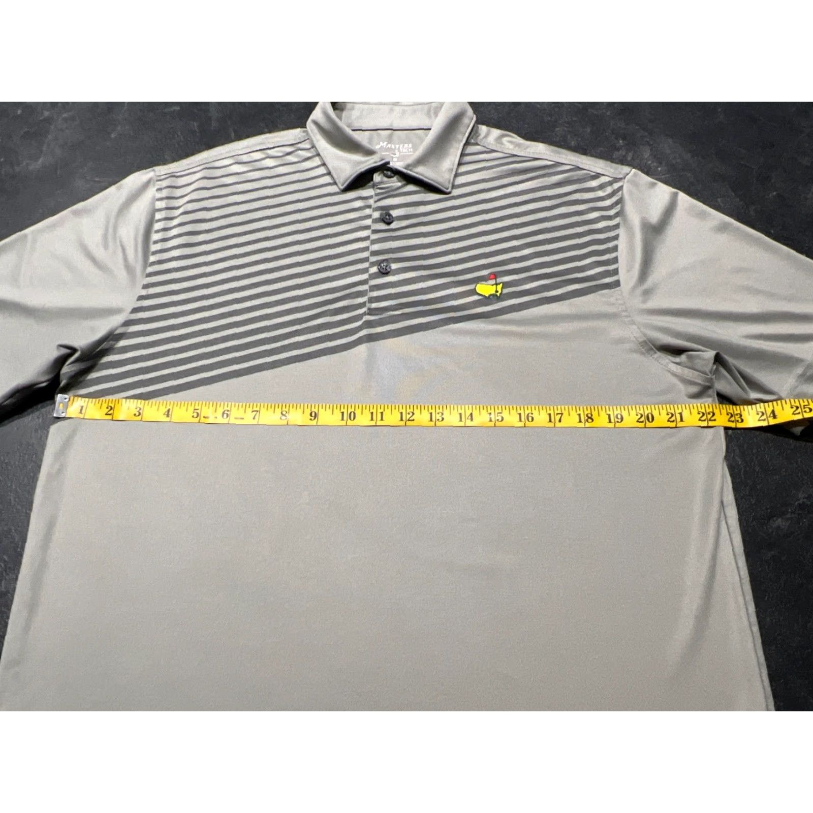 Vintage Masters Tech Polo Shirt Mens M Casual Gray Logo Golf Short Sleeve Size US M / EU 48-50 / 2 - 7 Thumbnail