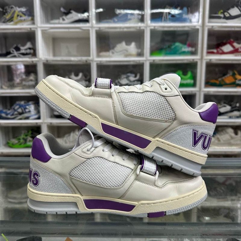 Louis Vuitton Louis Vuitton Trainer White Purple Fashion Sneakers -2508 Size US 9.5 / IT 39.5 - 7 Thumbnail