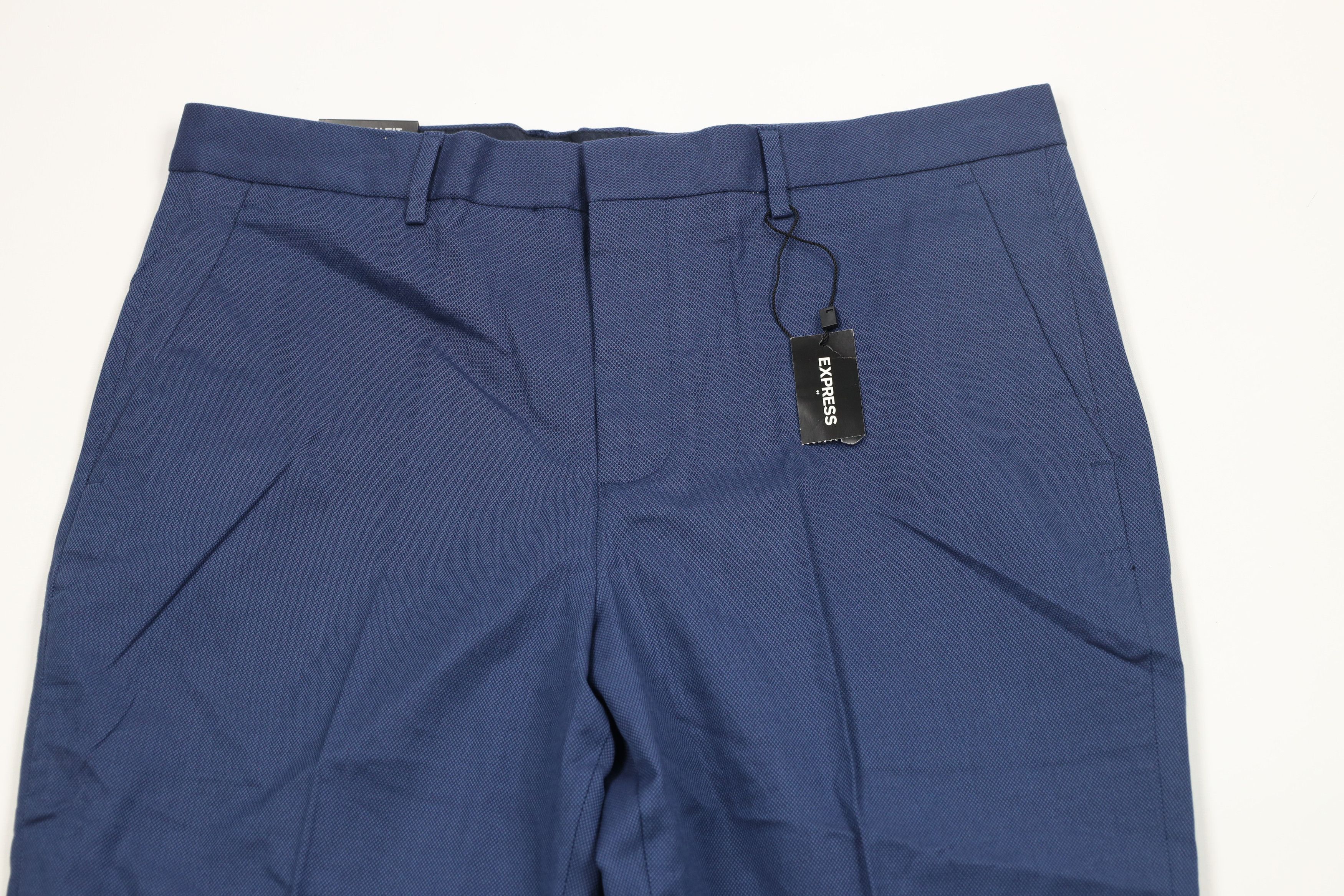 Express × Vintage New Express Producer Straight Leg Chino Pants Trousers Blue Size US 33 - 2 Thumbnail