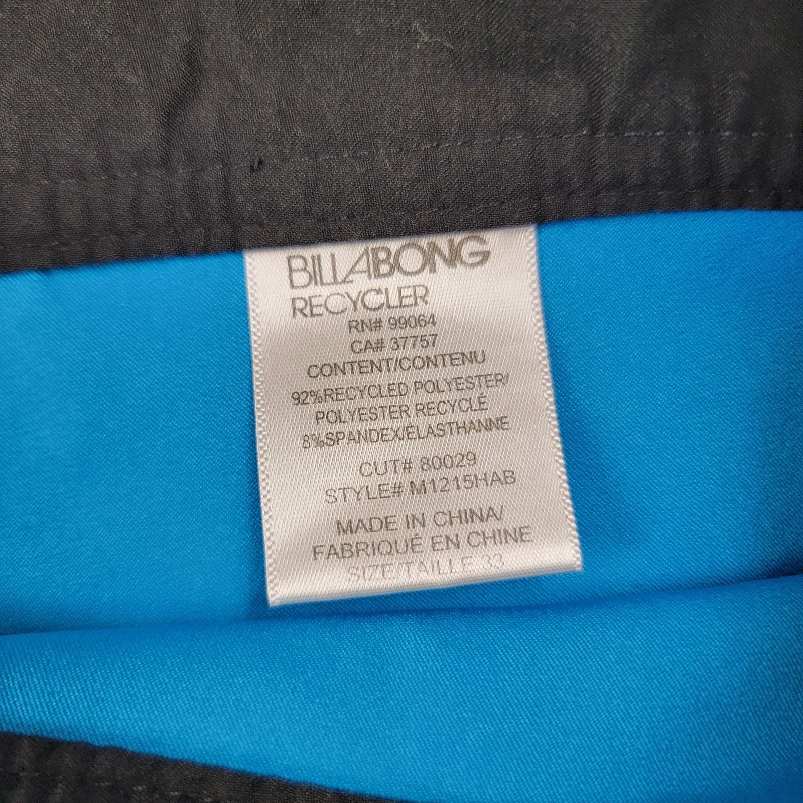 Billabong Billabong Men's Blue Shorts - Size 33 - Pre-owned Size US 33 - 4 Thumbnail