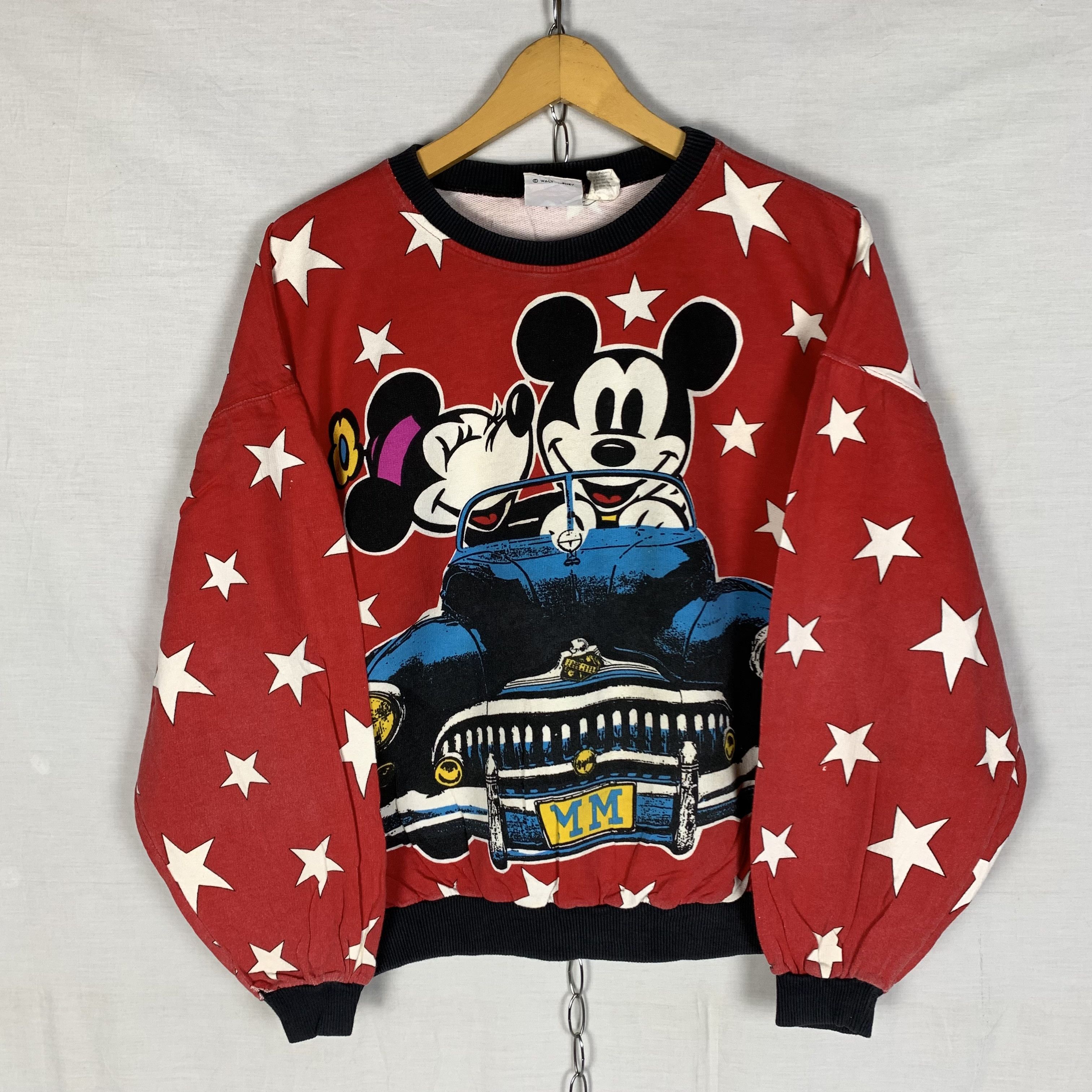 Vintage DisneyLand Resort store Mickey Minnie Mouse Crew Neck USA Made XXL