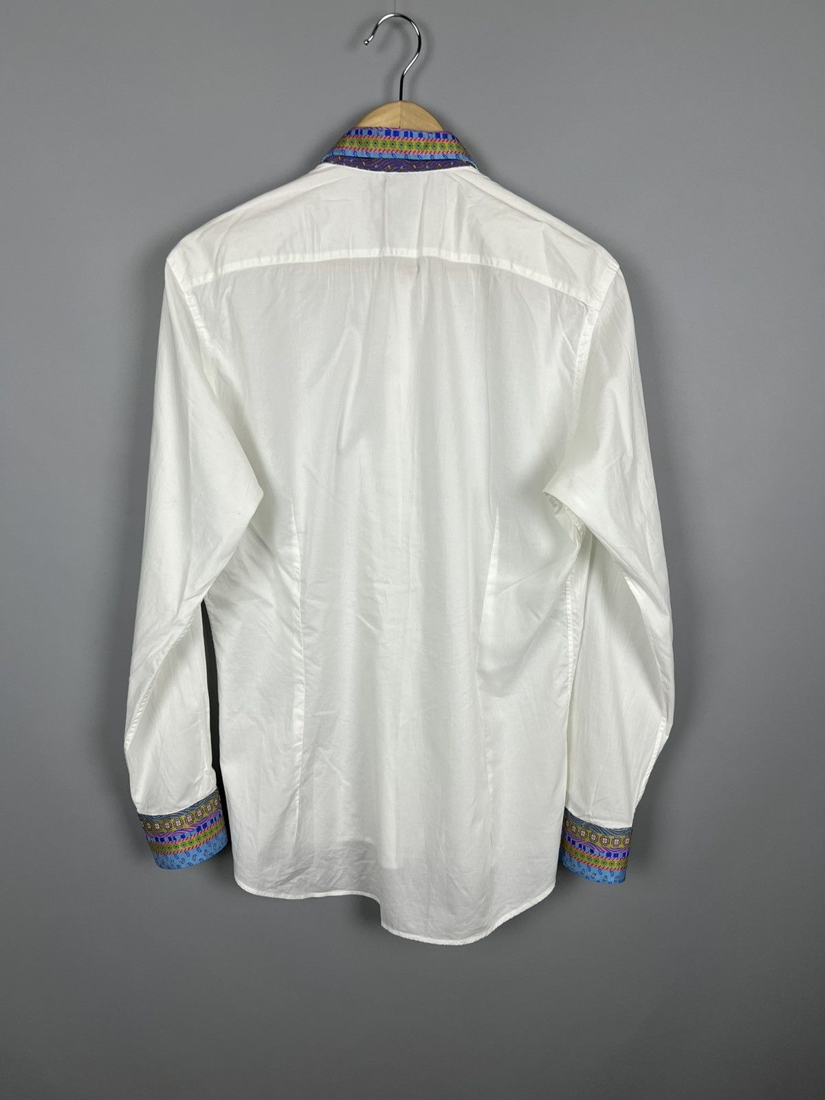 Etro (40) White Cotton shirt button up Etro Milano Size US M / EU 48-50 / 2 - 5 Thumbnail