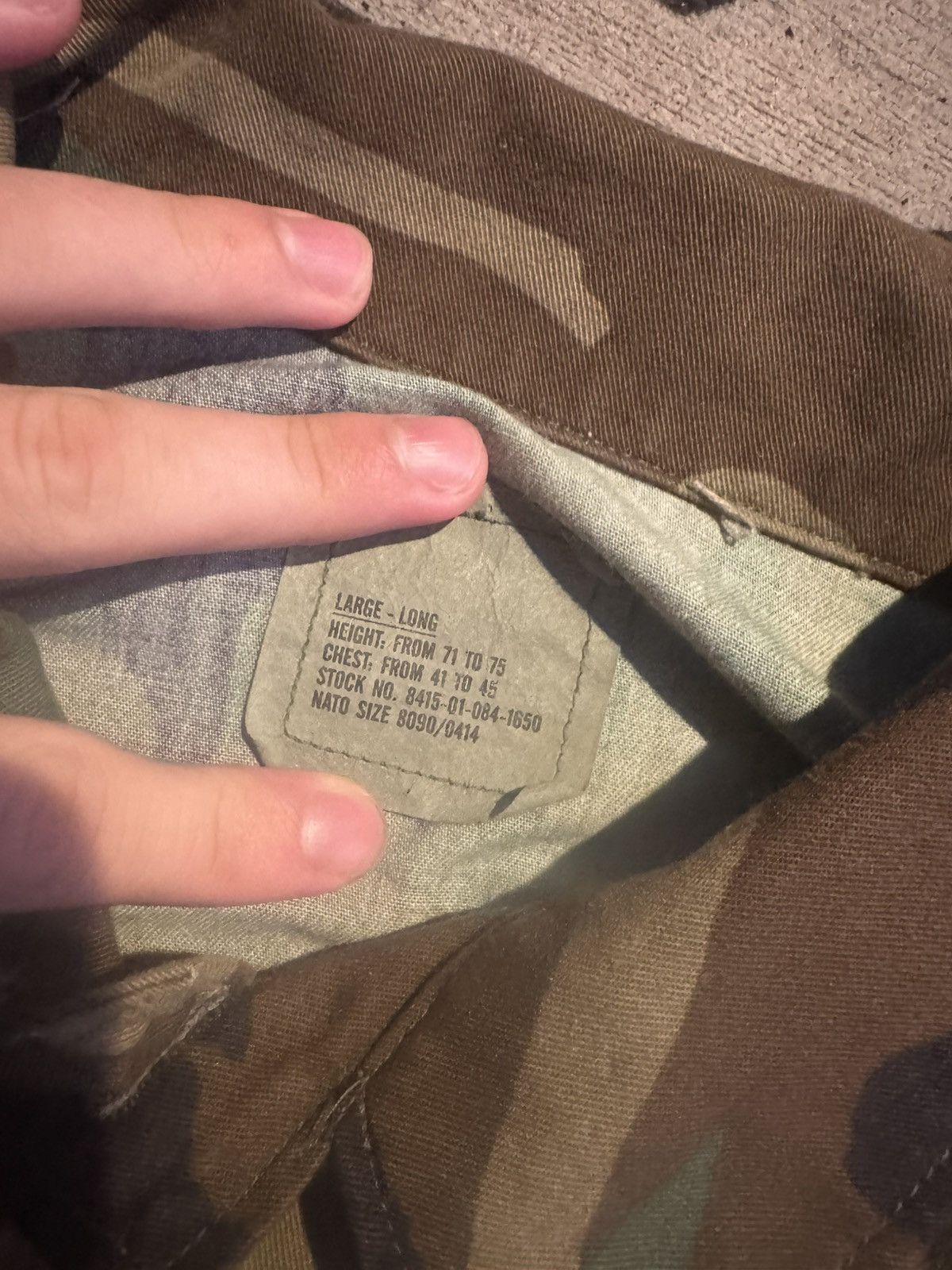 Other NATO issued heavy camo shirt Size US L / EU 52-54 / 3 - 4 Thumbnail