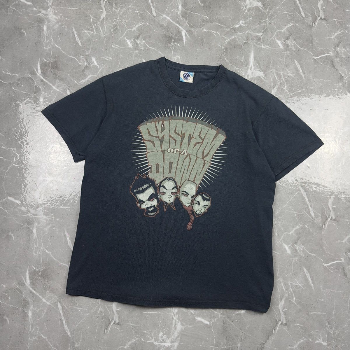 Gildan Vintage System Of A Down SOAD Band Tour Tee Toxity Size US XL / EU 56 / 4 - 1 Thumbnail