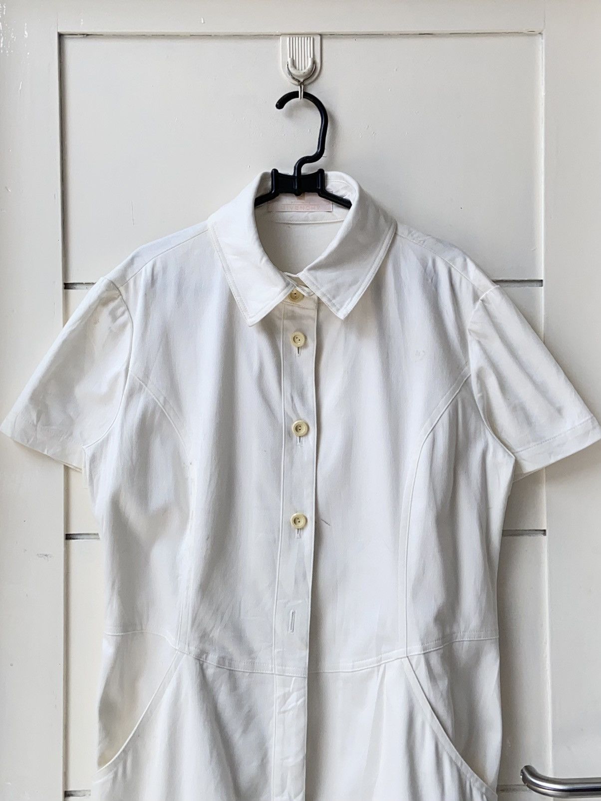 Givenchy GIVENCHY White Midi Dress Size S / US 4 / IT 40 - 2 Thumbnail