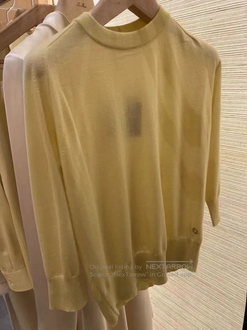 Loro Piana Loro Piana Lemon yellow three-quarter sleeve knitted top Size XS / US 0-2 / IT 36-38 - 1 Thumbnail