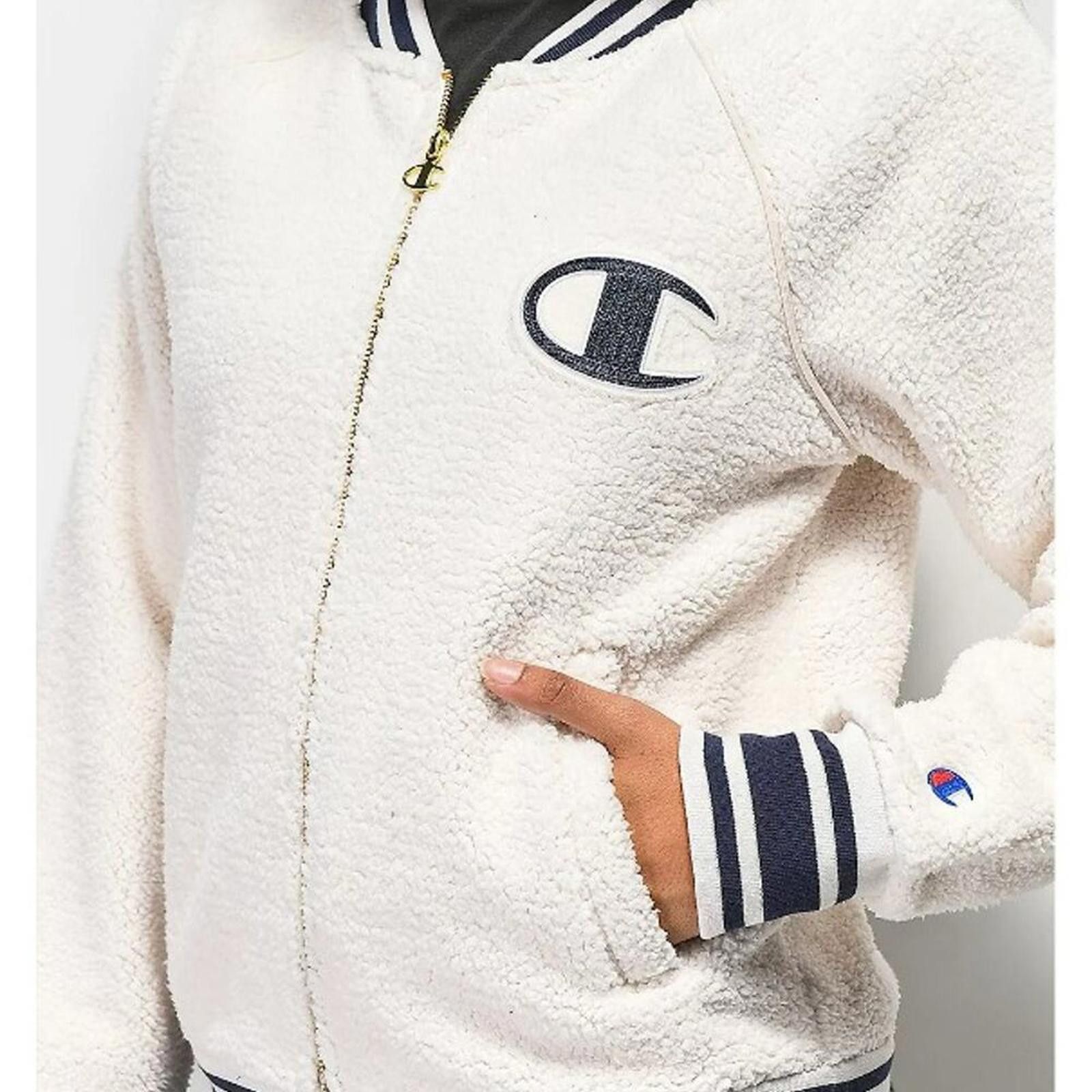 Champion CHAMPION WOMEN'S SHERPA BOMBER JACKET Size S / US 4 / IT 40 - 4 Thumbnail