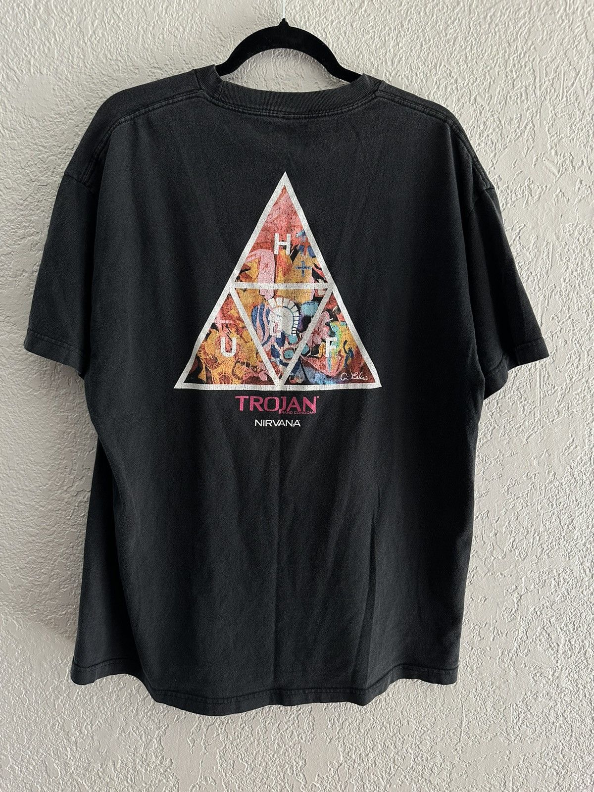 Huf Huf X Trojan Condom X Nirvana T Shirt Size US XL / EU 56 / 4 - 3 Thumbnail
