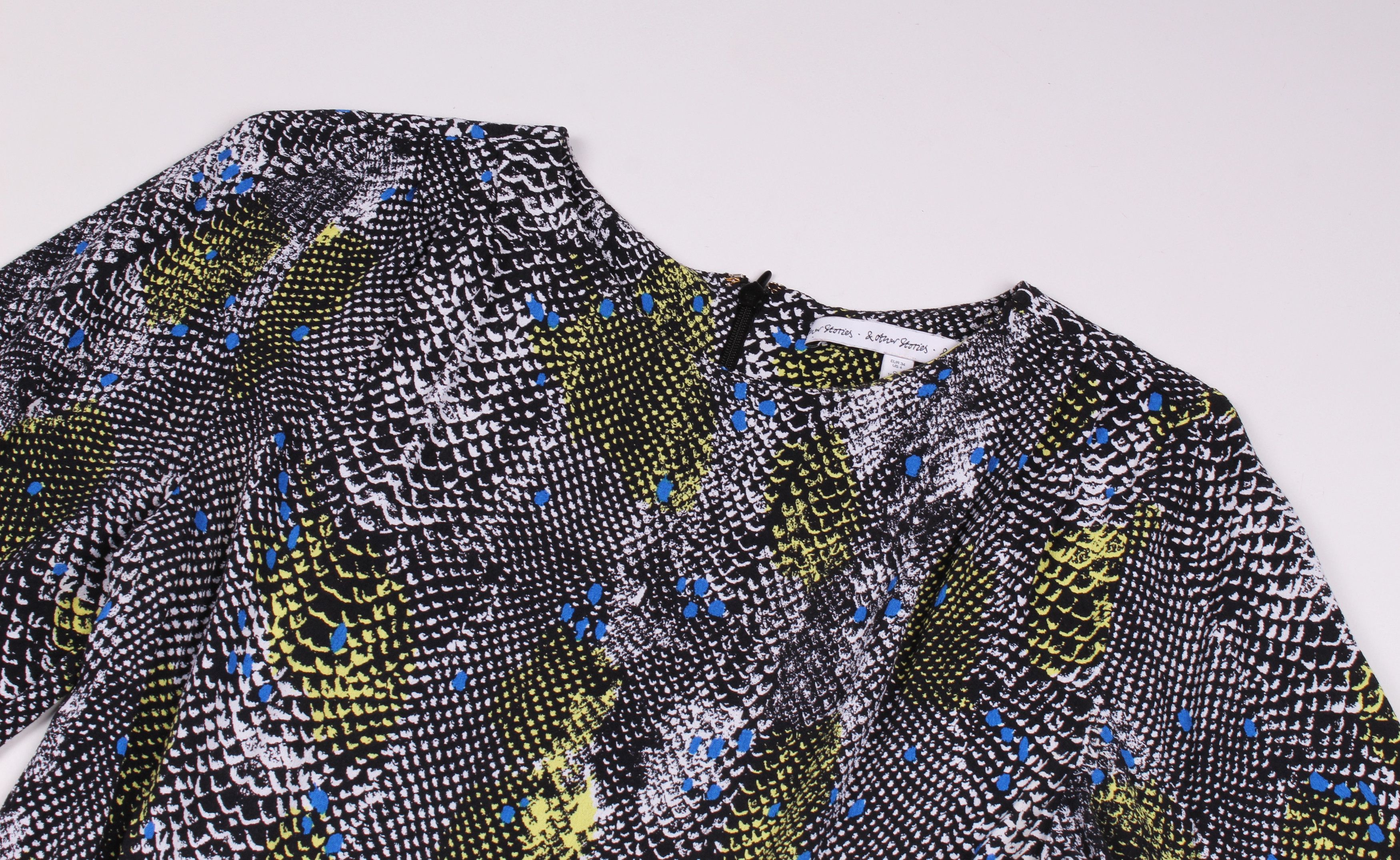 & Other Stories & Other Stories Short Sleeve Snake Print Mini Dress Size S / US 4 / IT 40 - 5 Thumbnail