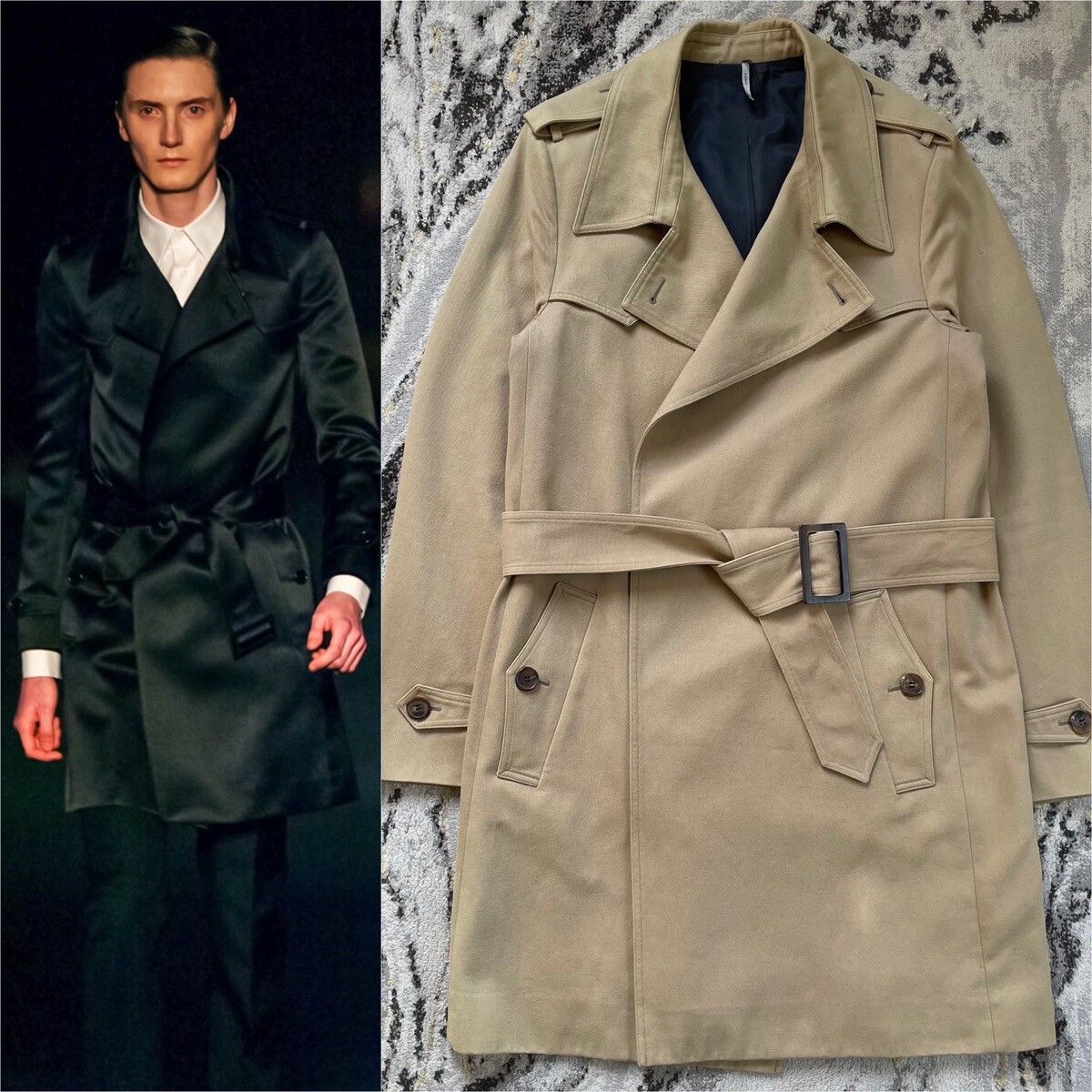 Dior Dior Homme AW06 belted coat | Grailed