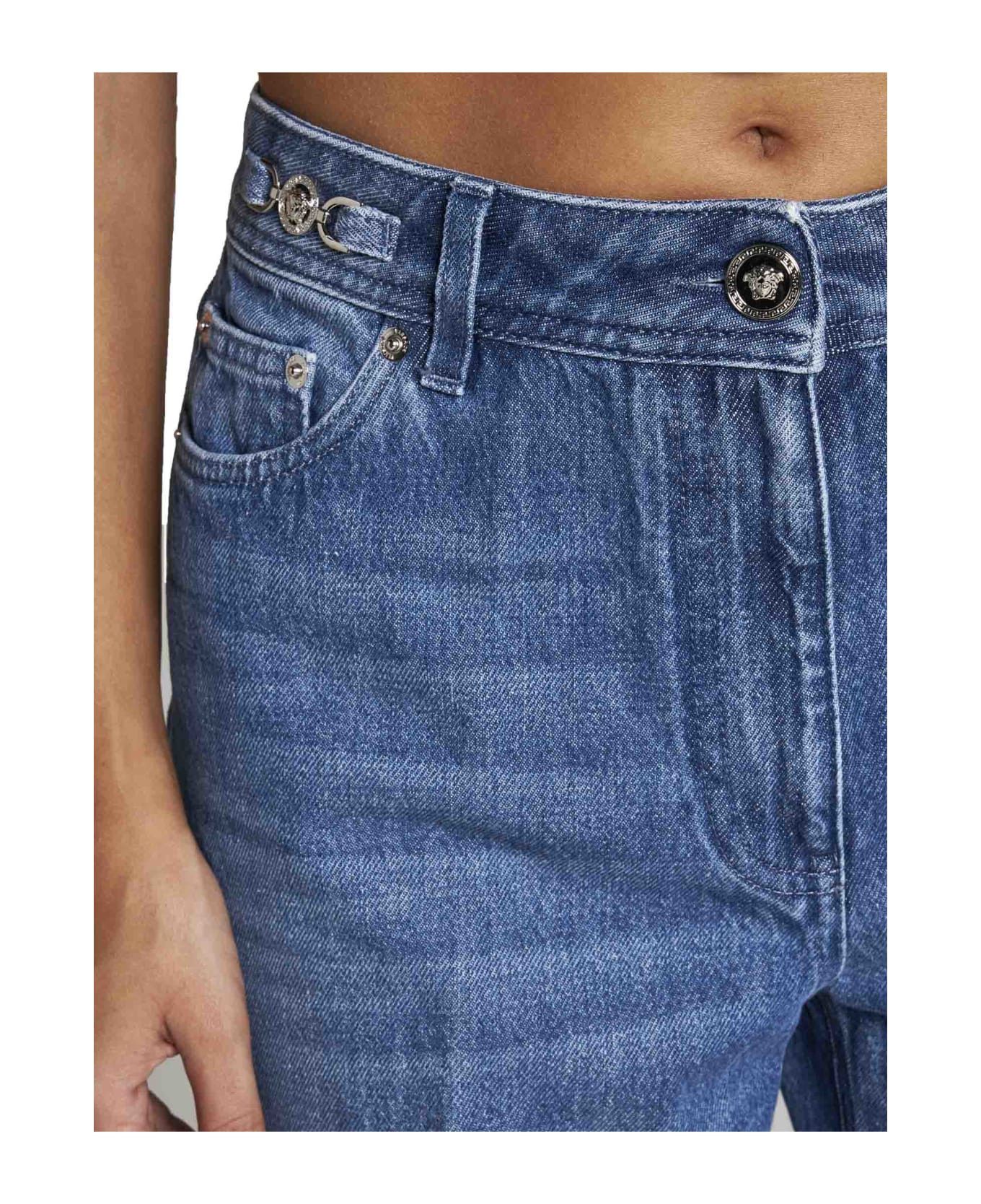 Versace o1y0226 Denim Pant in Blue Size 28" / US 6 / IT 42 - 4 Thumbnail