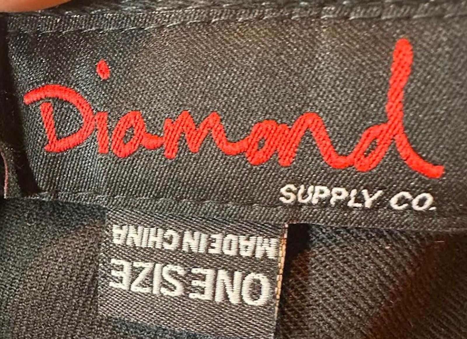 Diamond Supply Co. Diamond Supply Co Black Snapback Hat Orange Logo Size ONE SIZE - 3 Thumbnail