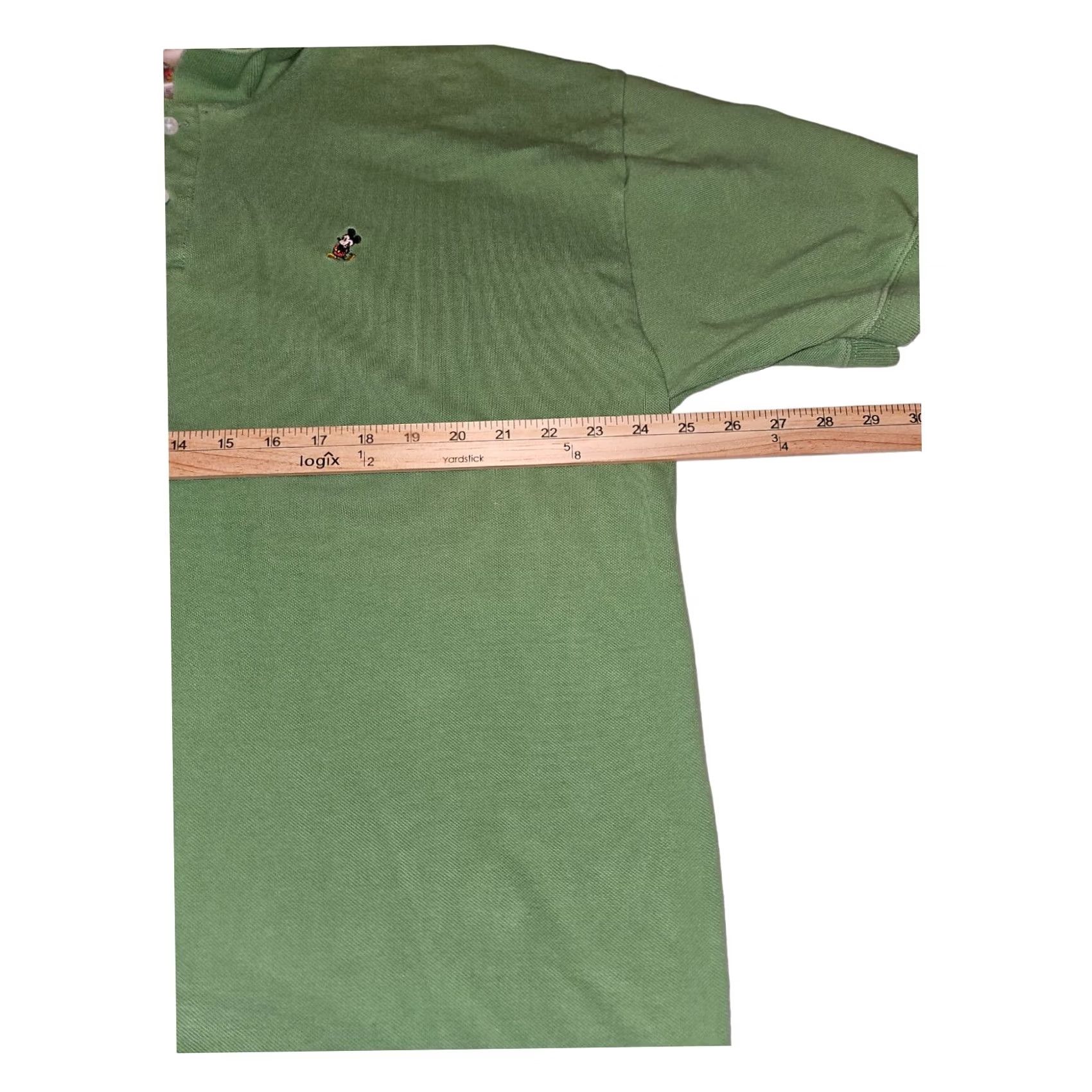 Disney Walt Disney Mens XL Green World Polo Men Short Sleeve Embroidered Vacation Fun Size US XL / EU 56 / 4 - 3 Thumbnail