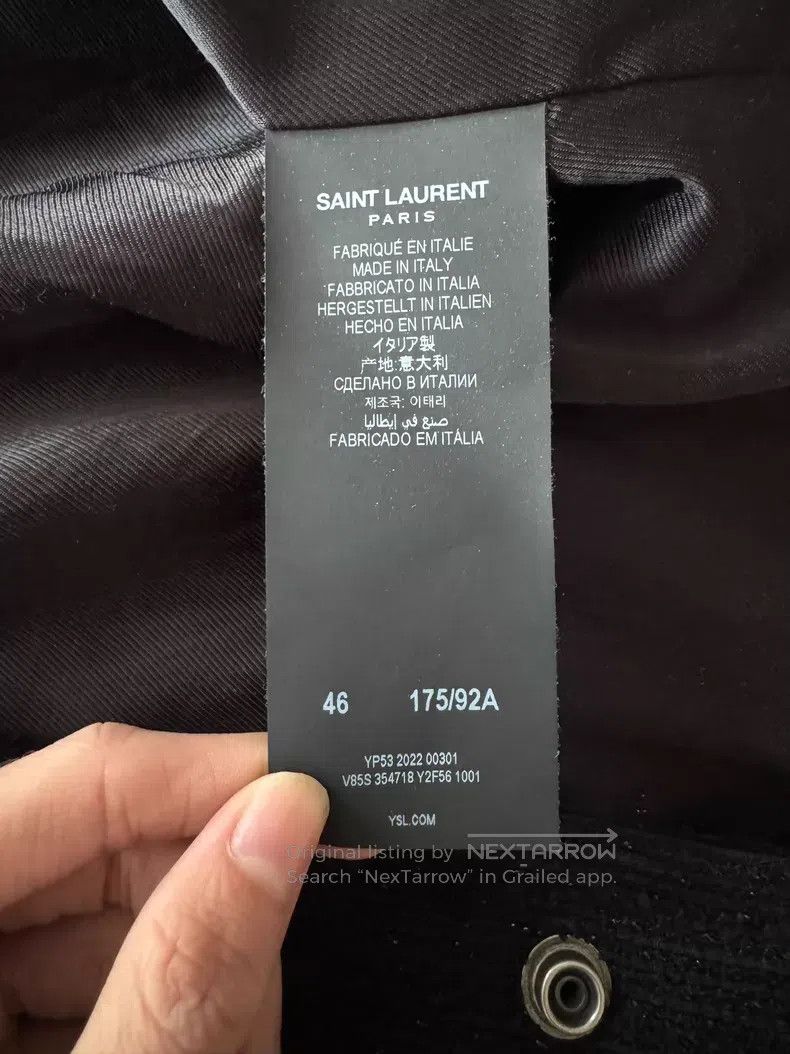 Saint Laurent Paris Saint Laurent Paris Black Patchwork Baseball Jacket i Size US S / EU 44-46 / 1 - 6 Thumbnail