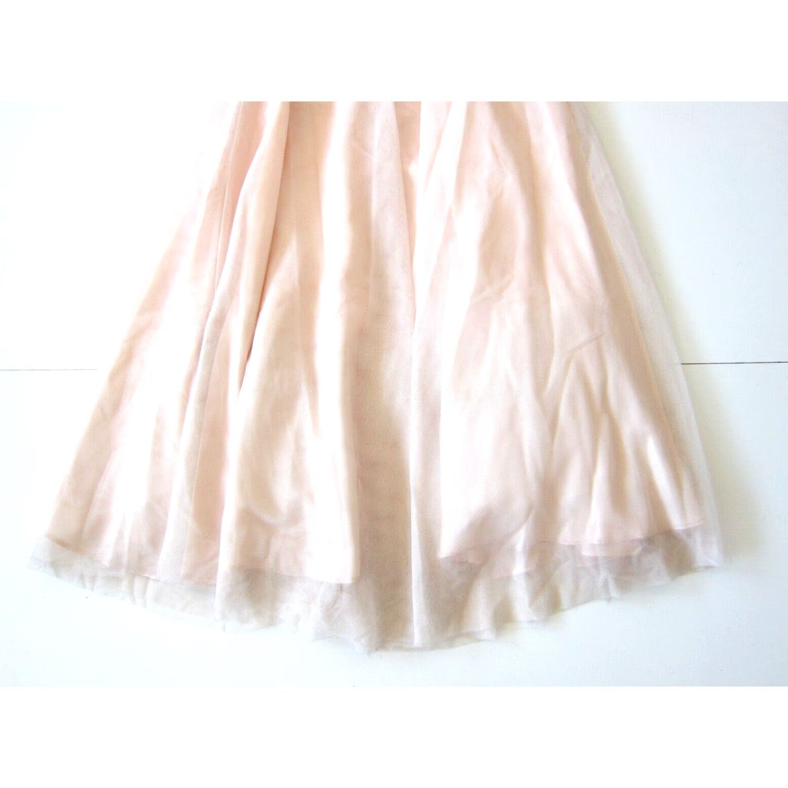 Vintage VINTAGE Scott McClintock Pink Lace Floral Strapless Long Formal Cocktail Party Dress 10 Size L / US 10 / IT 46 - 7 Thumbnail
