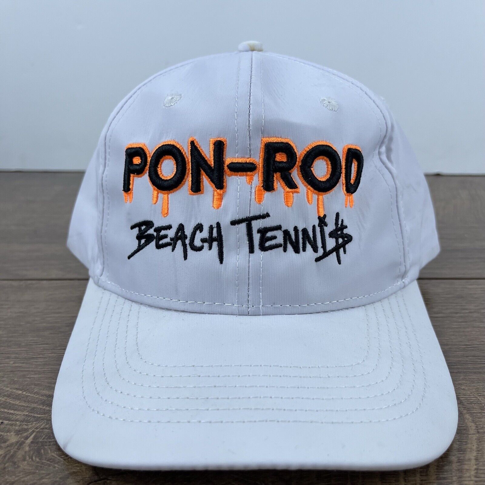 Other Pon Rod Beach Tennis Hat Snapback Hat White Hat Adjustable W Size ONE SIZE - 4 Thumbnail