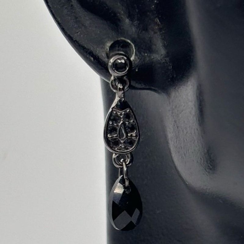 Other Black Tear Drop Earrings Size ONE SIZE - 1 Thumbnail