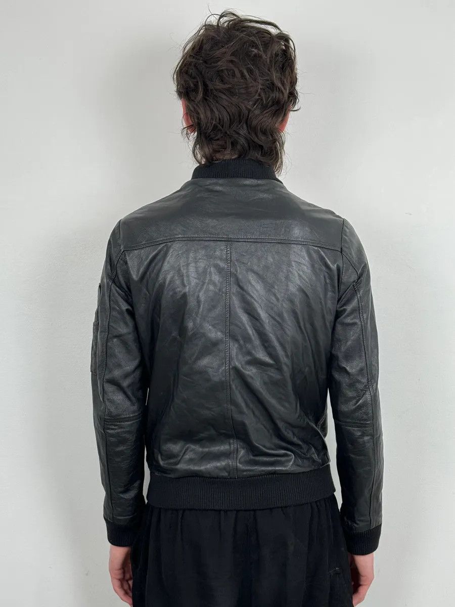 Daniele Alessandrini Daniele Alessandrini Black Bomber Leather Jacket Size US S / EU 44-46 / 1 - 3 Thumbnail