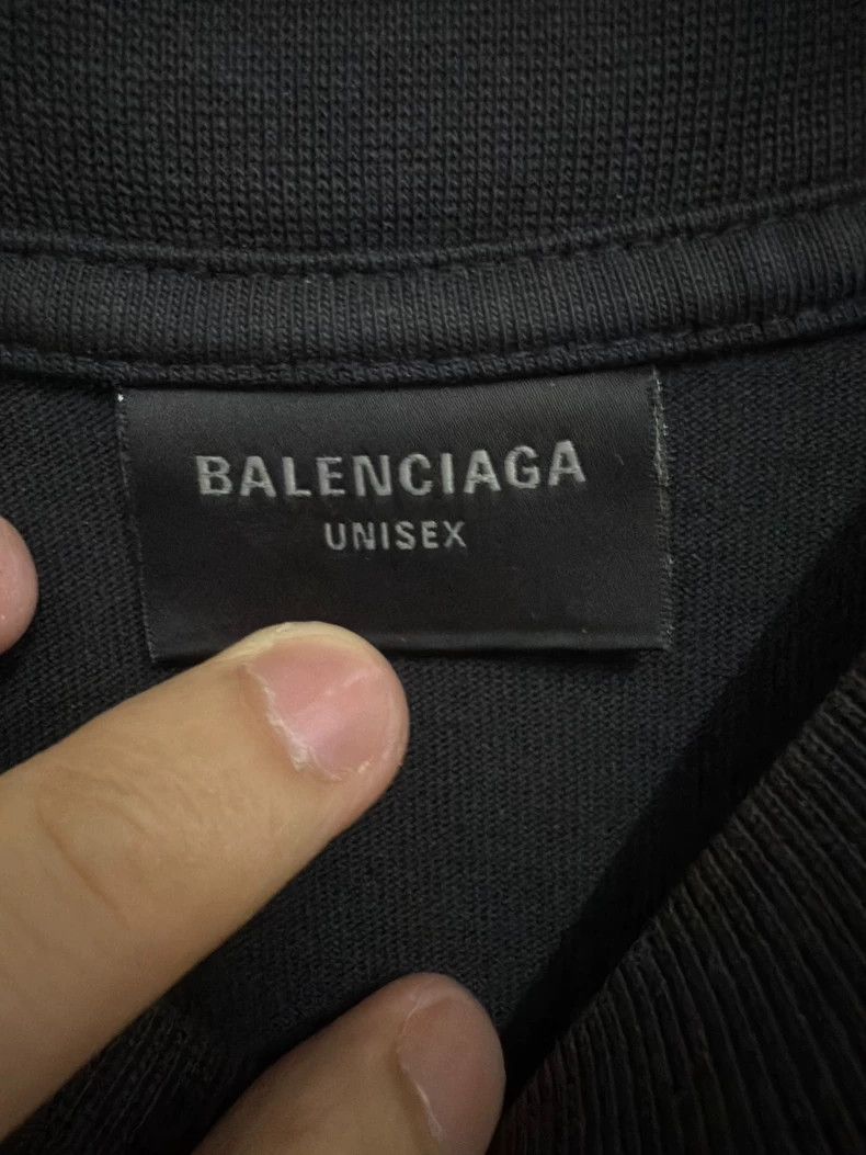 Balenciaga Balenciaga Black crackle short sleeve Size US XS / EU 42 / 0 - 3 Thumbnail