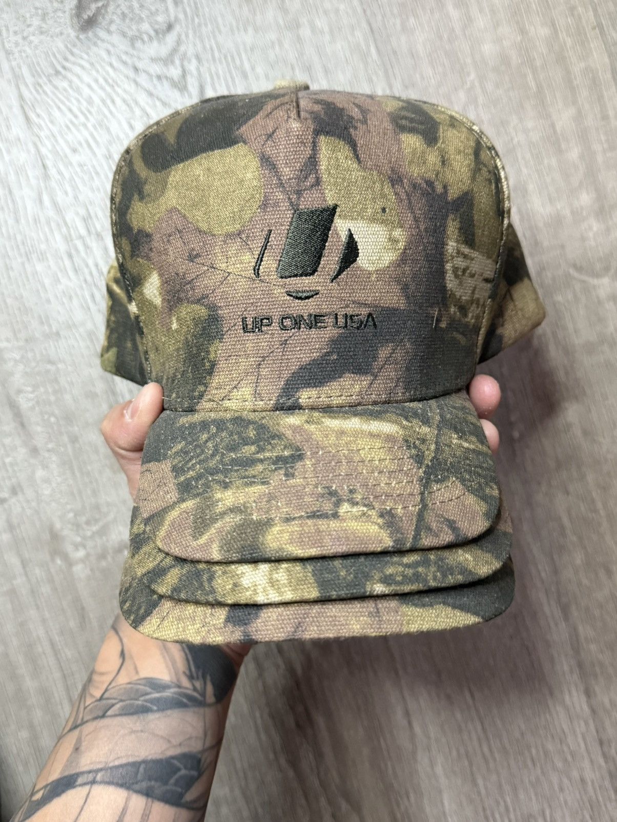 Other Real Tree Camo Triple Brim Snapback Hat Size ONE SIZE - 1 Thumbnail