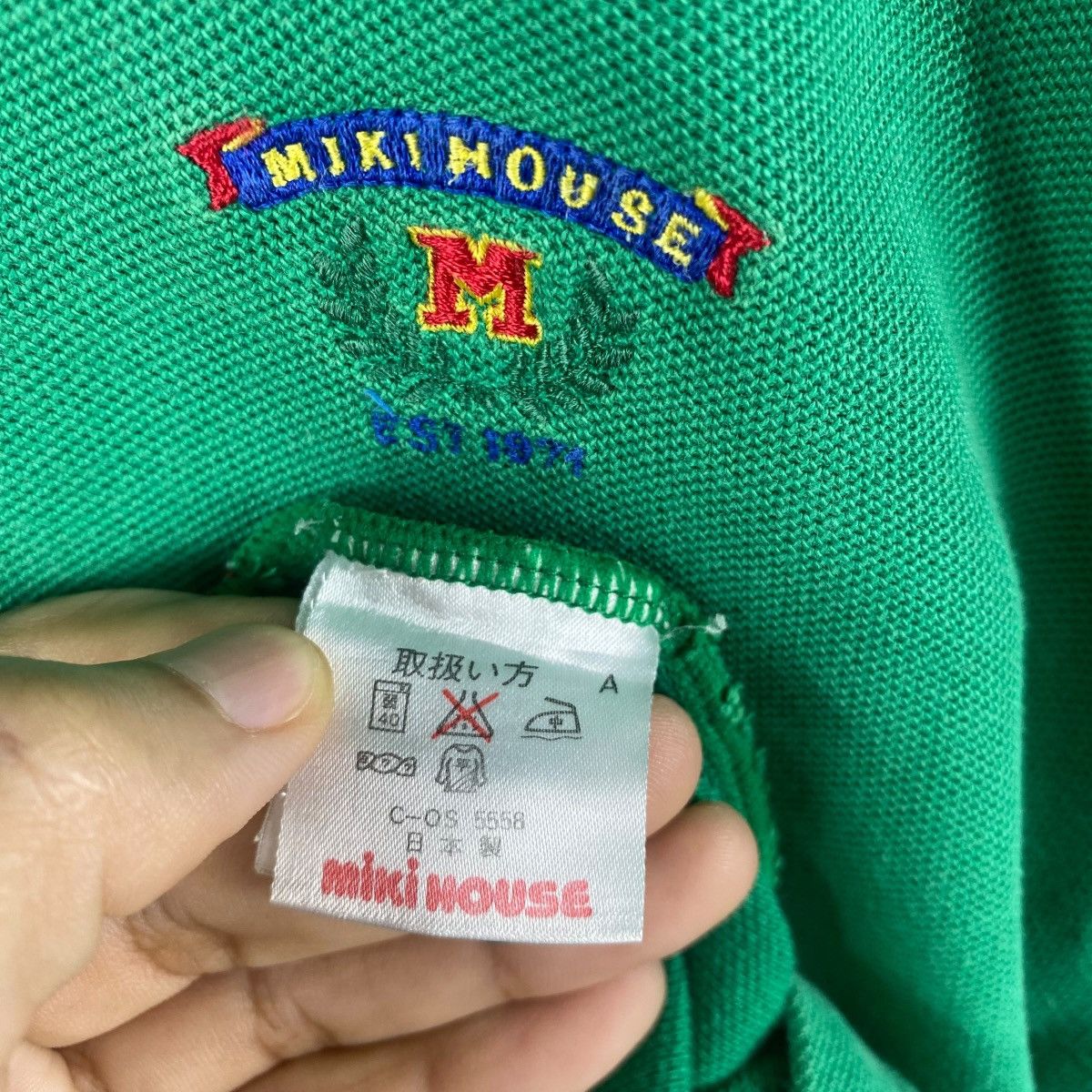 Japanese Brand × Vintage Vintage 90's MIKI HOUSE Men's Embroidery Logo Polo Shirt Size US M / EU 48-50 / 2 - 7 Thumbnail