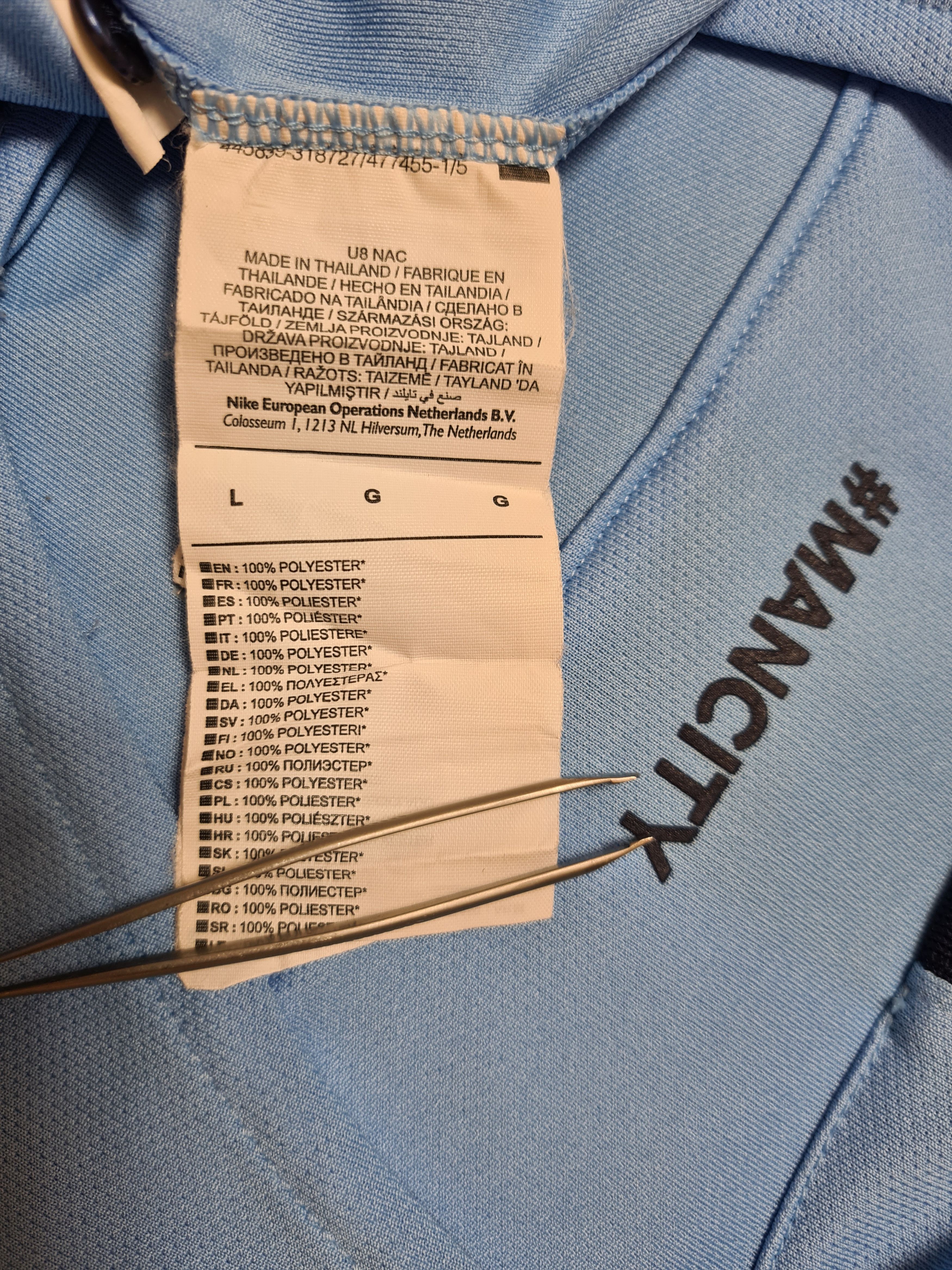 Nike MANCHESTER CITY 2018 2019 JESUS HOME FOOTBALL SOCCER JERSEY Size US L / EU 52-54 / 3 - 11 Thumbnail
