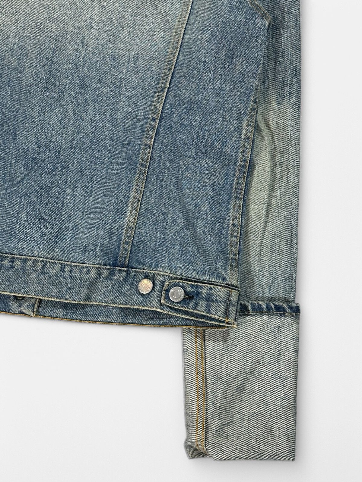 Helmut Lang Helmut Lang - Sun Faded Broken Denim Jacket Size US S / EU 44-46 / 1 - 7 Thumbnail