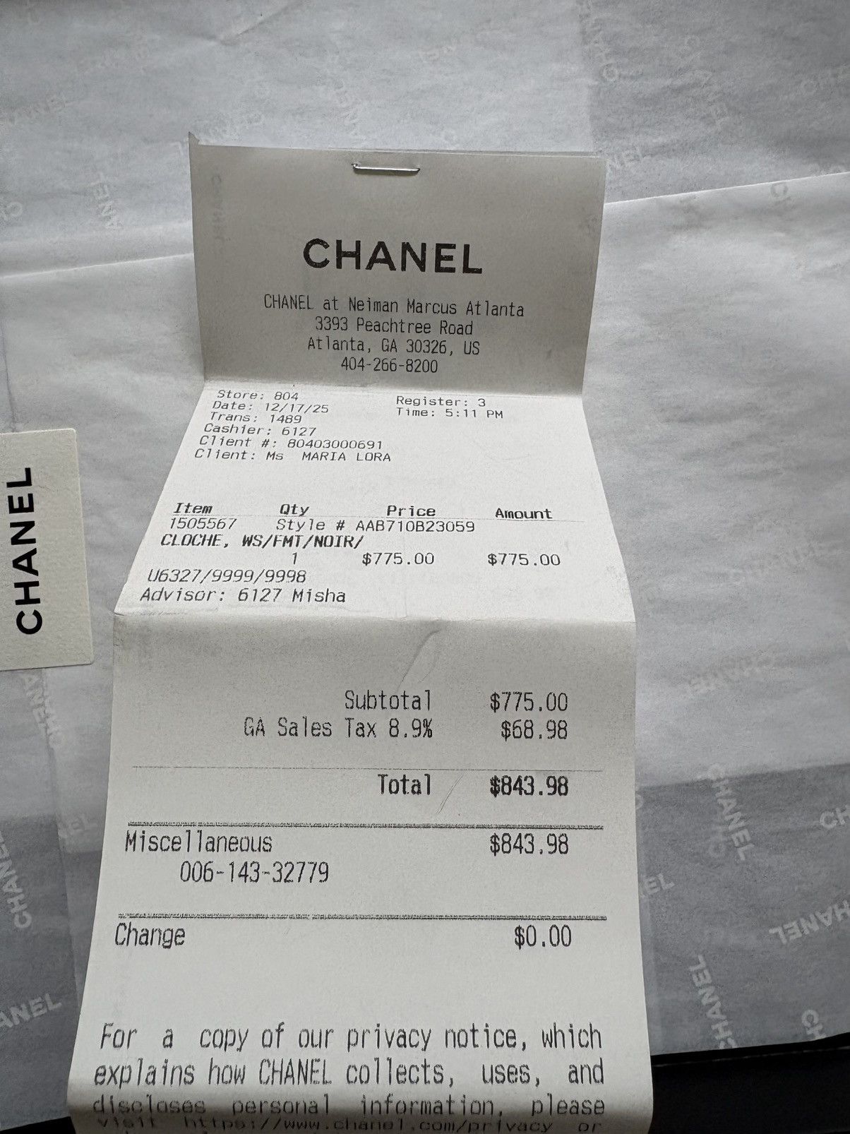 Chanel CC CASHMERE BEANIE Size ONE SIZE - 4 Thumbnail