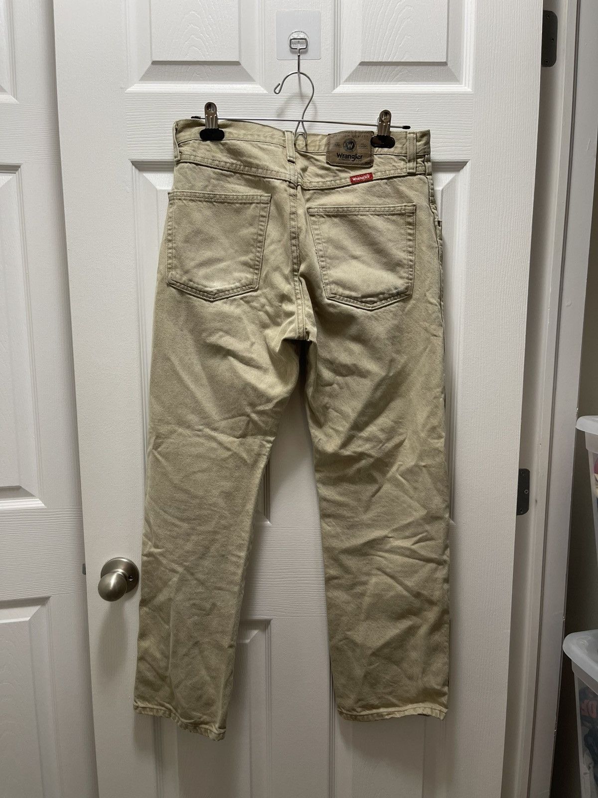 Vintage × Wrangler Wrangler Carpenter Workwear Distressed Denim Jeans Size US 32 / EU 48 - 2 Thumbnail