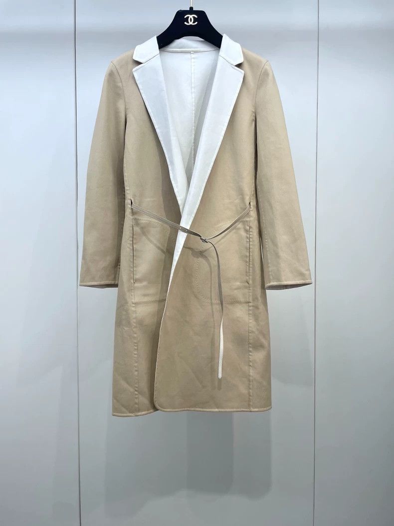 Loro Piana LORO PIANA Double color belt coat Size M / US 6-8 / IT 42-44 - 1 Thumbnail
