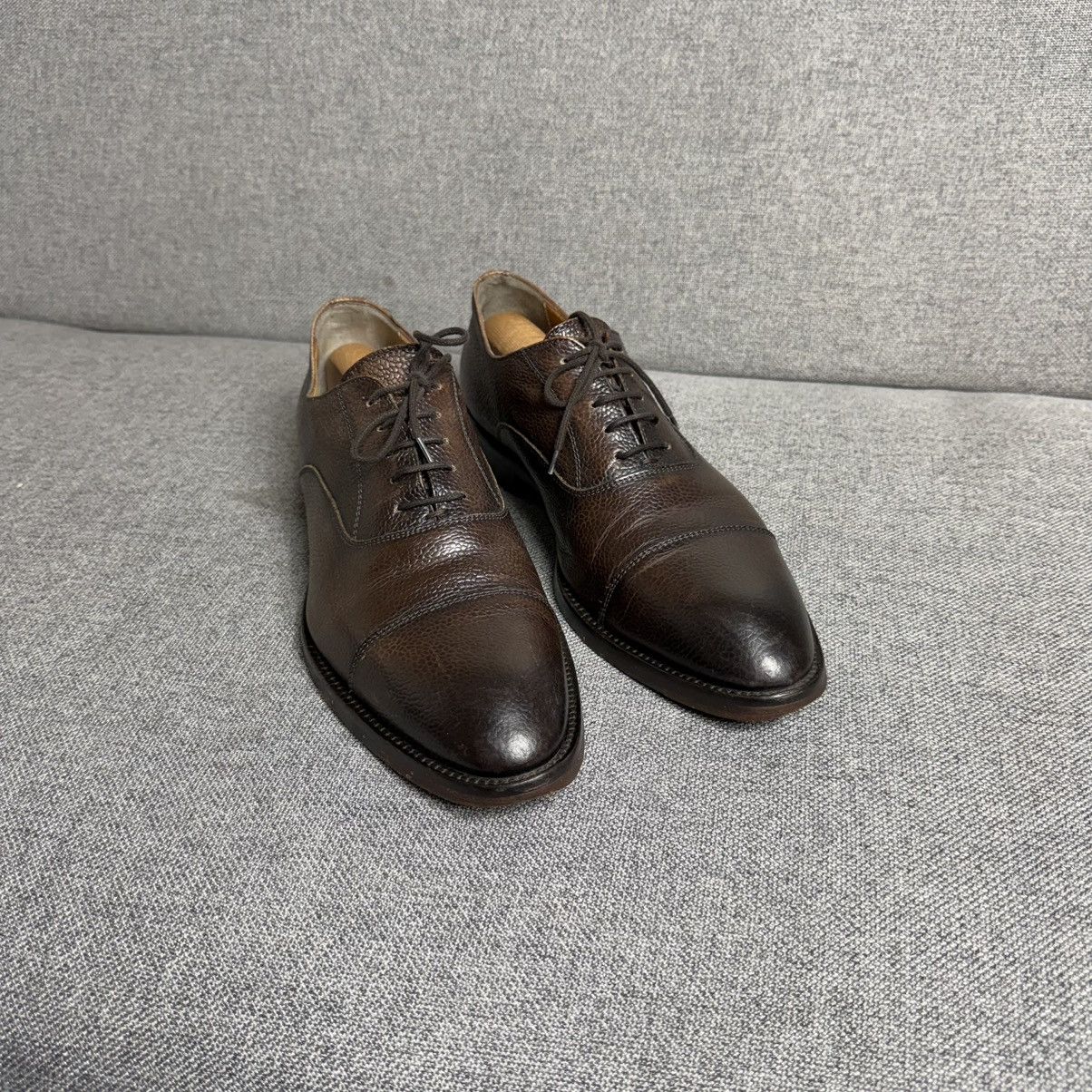 Antonio Maurizi Antonio Maurizi Brown Leather Oxford Shoes Size US 10 / EU 43 - 2 Thumbnail