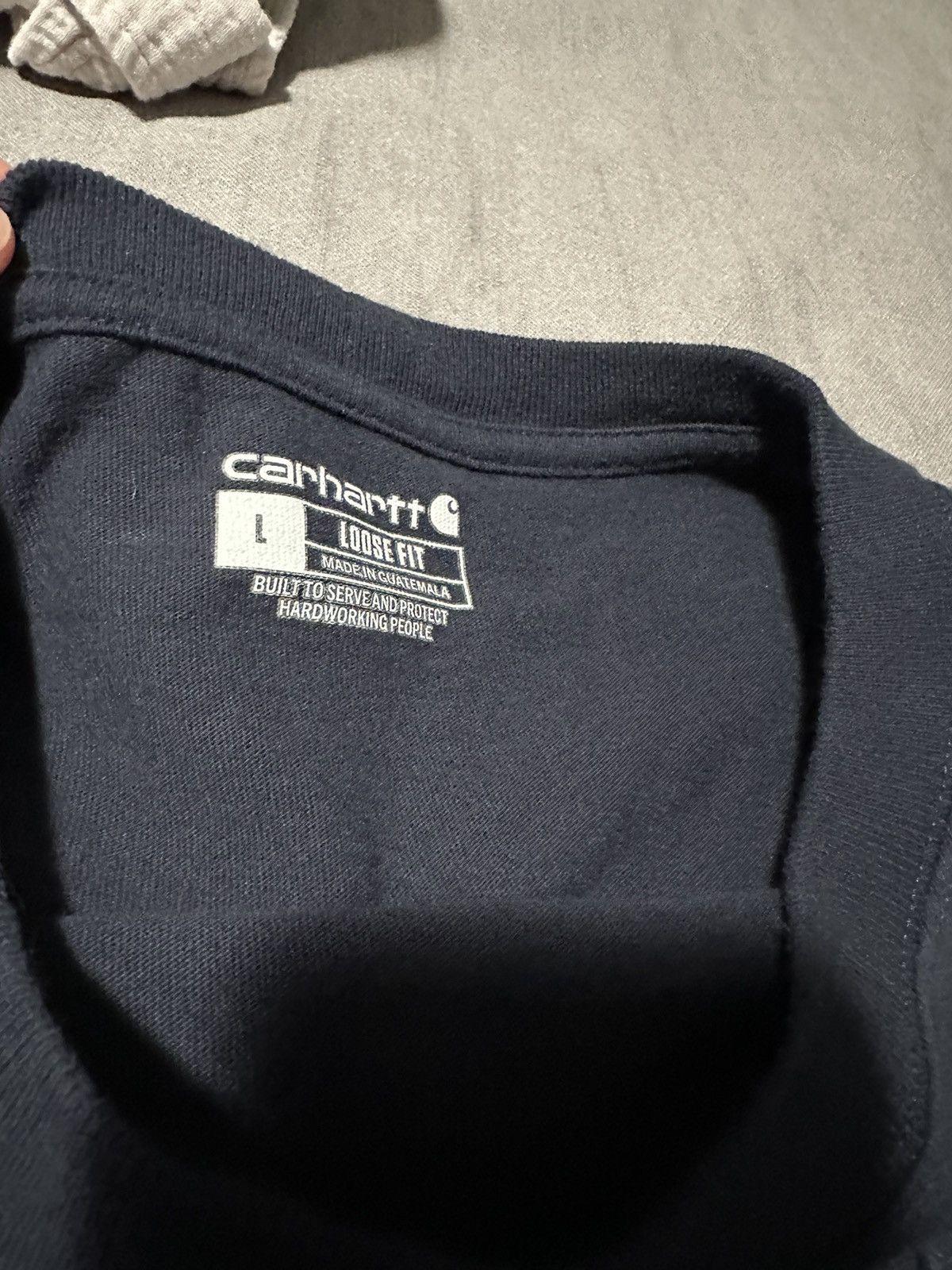 Carhartt Long Sleeve Navy Blue Carhartt Shirt Size US L / EU 52-54 / 3 - 2 Thumbnail
