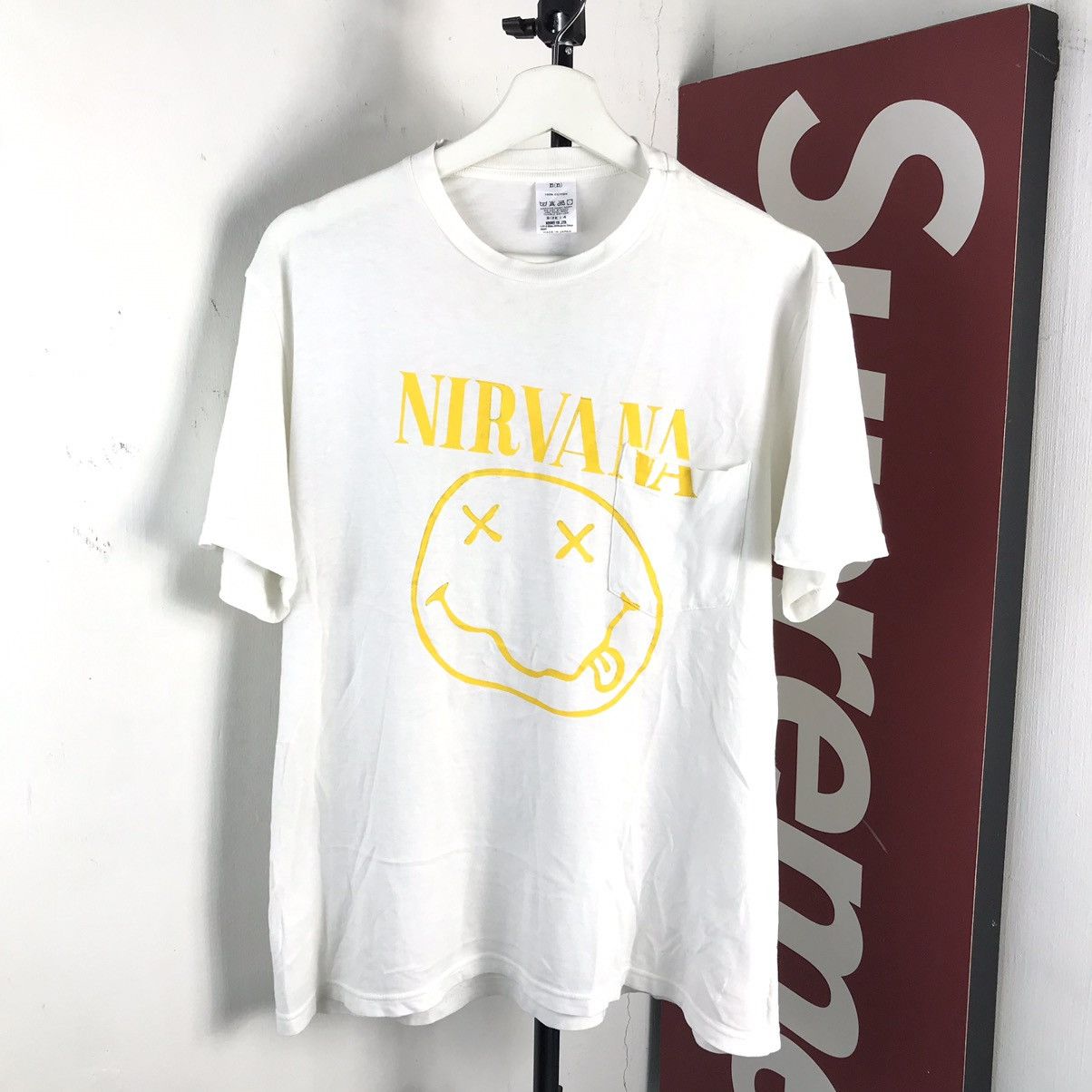 image of Archival Clothing x Number N Ine Number (N)Ine Nirvana Touch Me I’M Sick Photo Tee in White (Size X