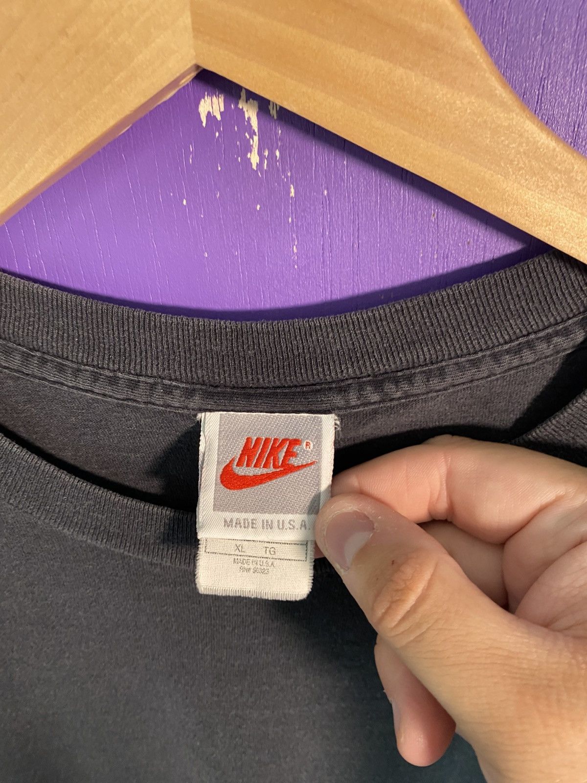 Nike Vintage 90s Nike back to back jordan/pippen faded t-shirt Size US L / EU 52-54 / 3 - 4 Thumbnail