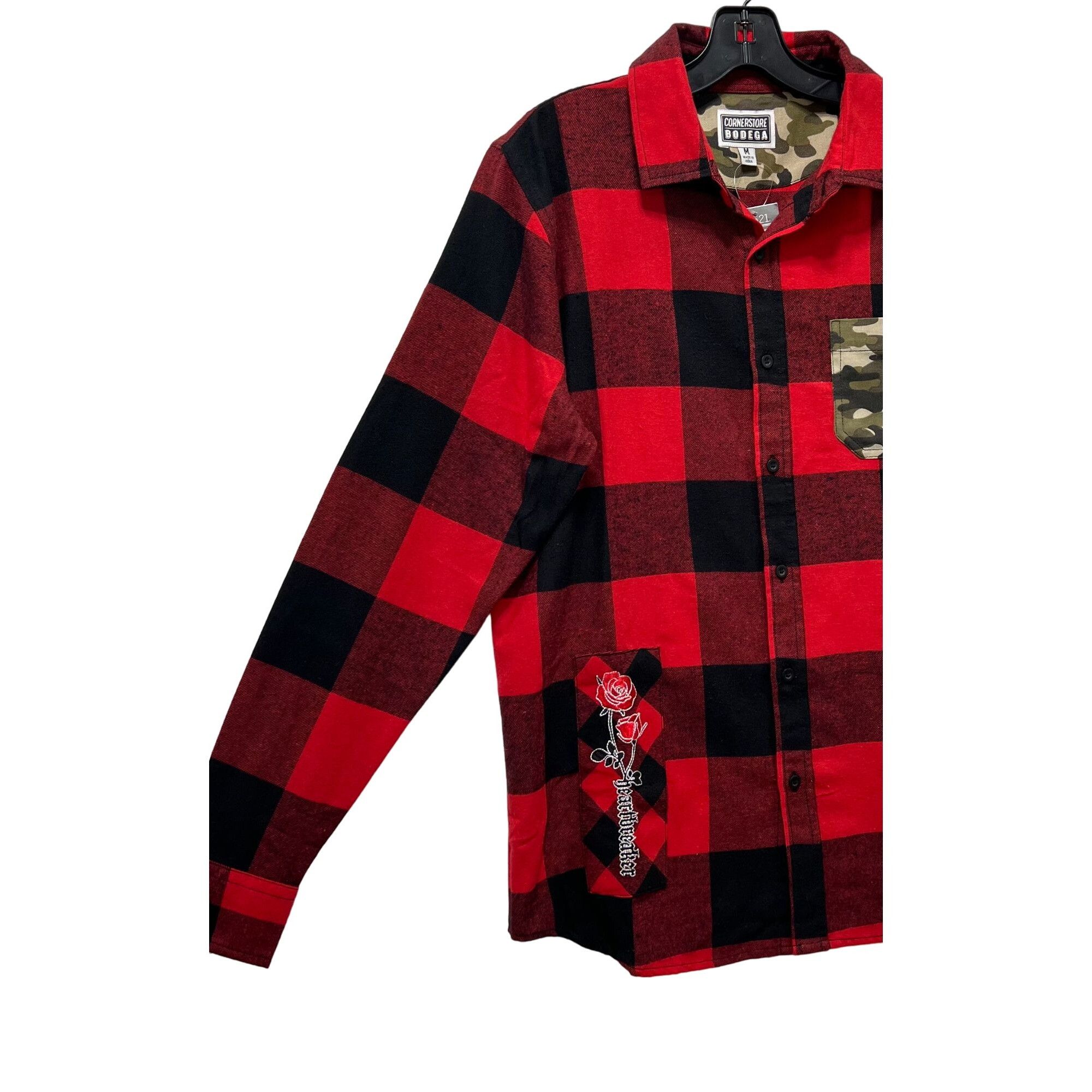 Other Cornerstore Bodega - Men's Long Sleeve Plaid Shirt - Black/R Size US M / EU 48-50 / 2 - 15 Thumbnail