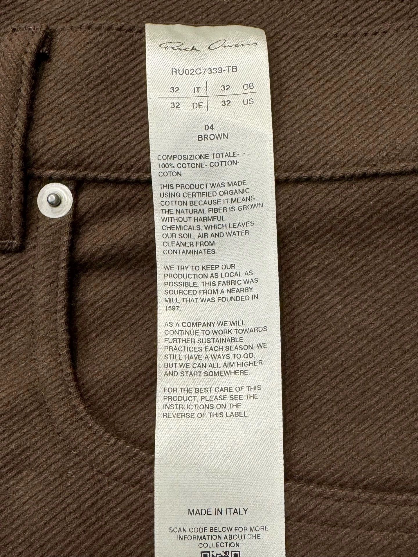 Rick Owens Rick Owens Geth Wide Leg Pants 33 New Size US 32 / EU 48 - 3 Thumbnail