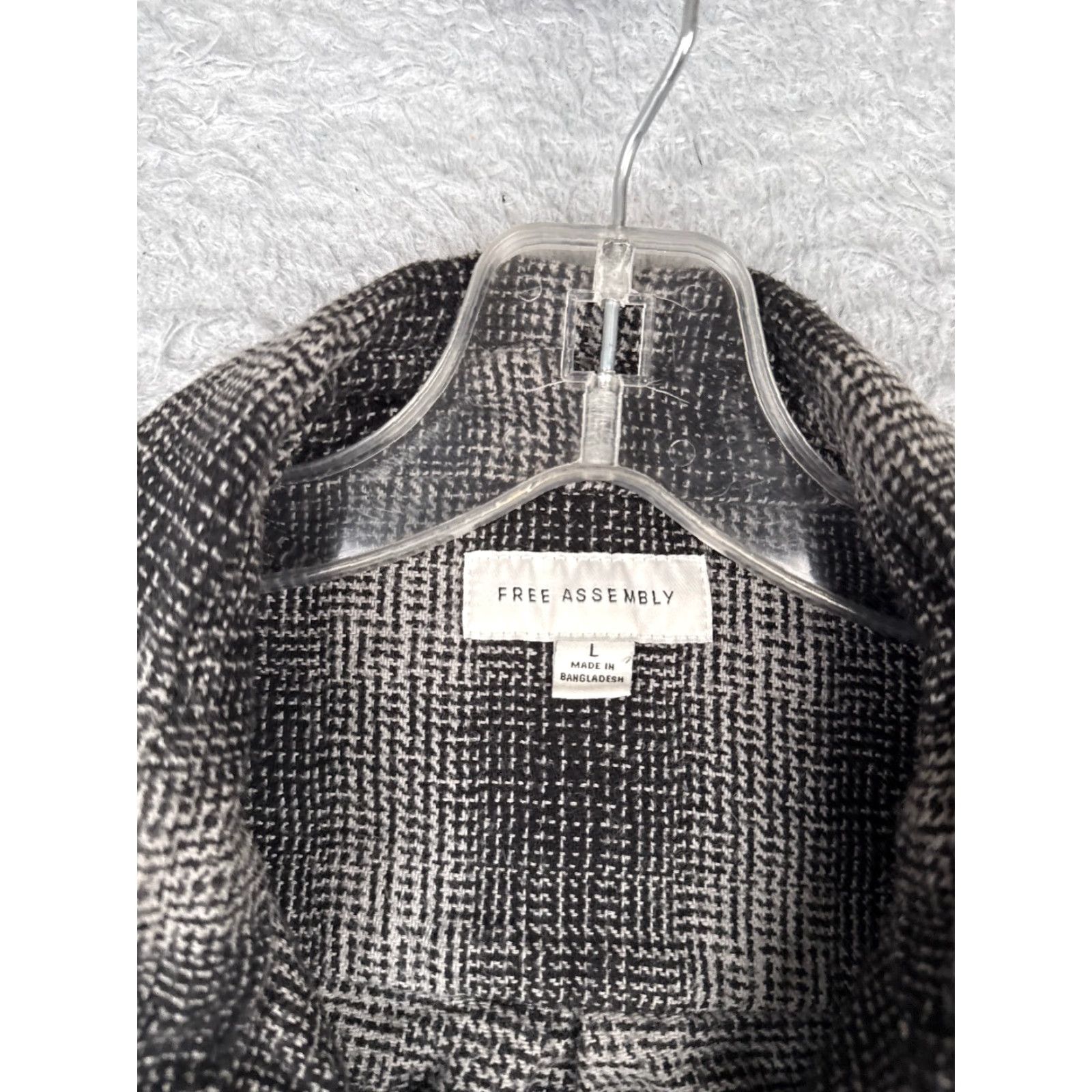 Vintage FREE ASSEMBLY Shirt Men L Black Plaid Button-Up Cotton Flannel Pocket Size US L / EU 52-54 / 3 - 7 Thumbnail