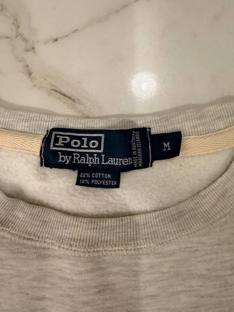 Polo Ralph Lauren Polo Ralph Lauren Melange Gray Crewneck Sweatshirt Size US M / EU 48-50 / 2 - 2 Thumbnail