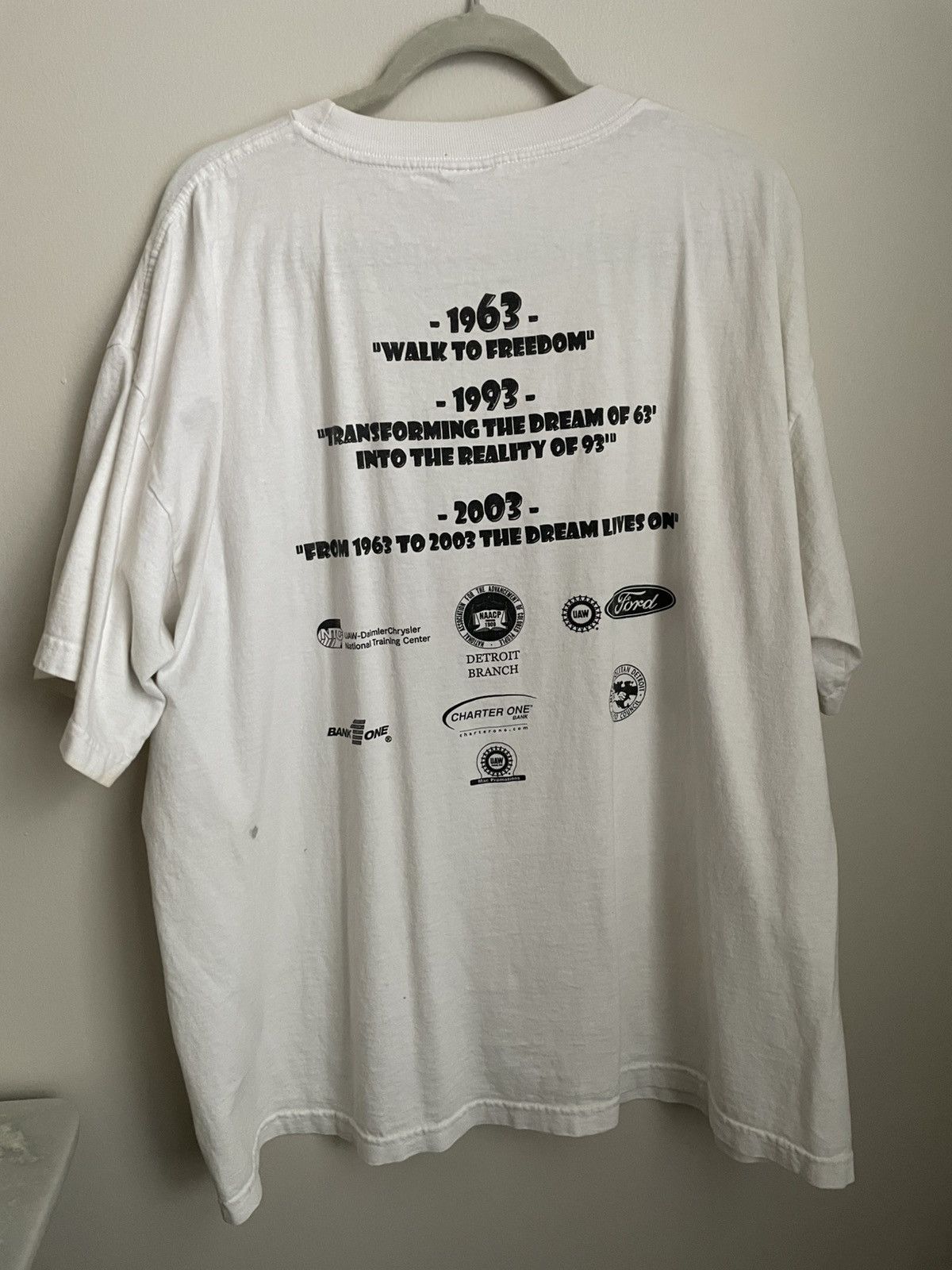 Vintage Vintage MLK Anniversary 1993 Detroit Shirt Size US XXL / EU 58 / 5 - 5 Thumbnail