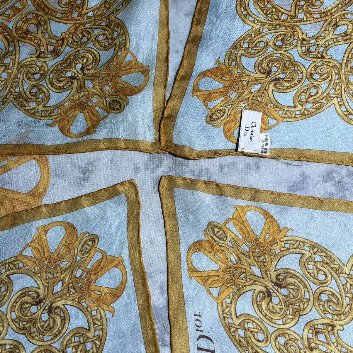 Christian Dior Monsieur Christian Dior Silk Scarf Size ONE SIZE - 9 Thumbnail
