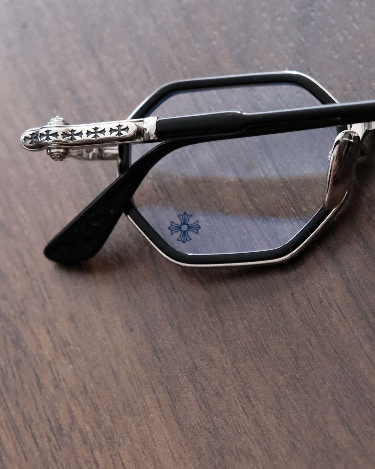 Chrome Hearts Chrome Hearts TATTERS BLACK/SILVER Glasses Size ONE SIZE - 6 Thumbnail